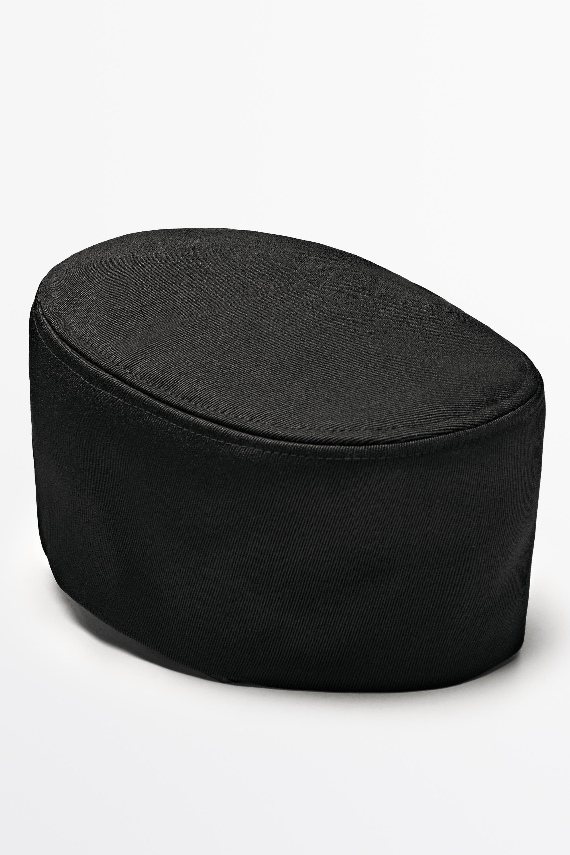 Wool blend cap - BLACK