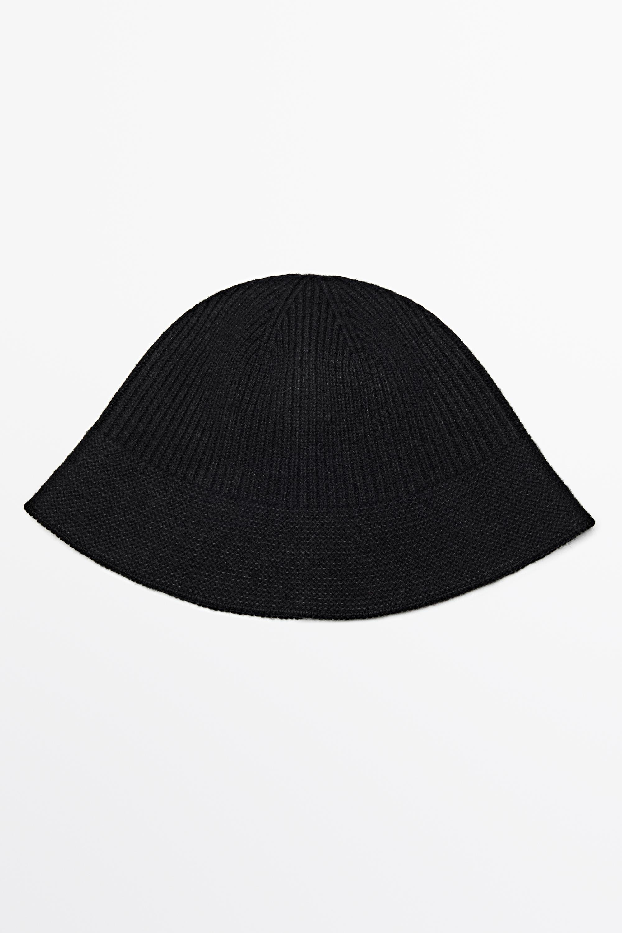 Wool blend bucket hat - BLACK