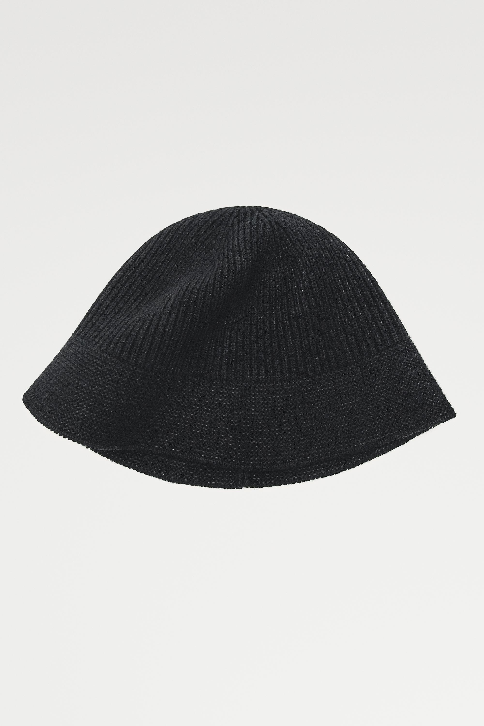 Wool blend bucket hat - BLACK