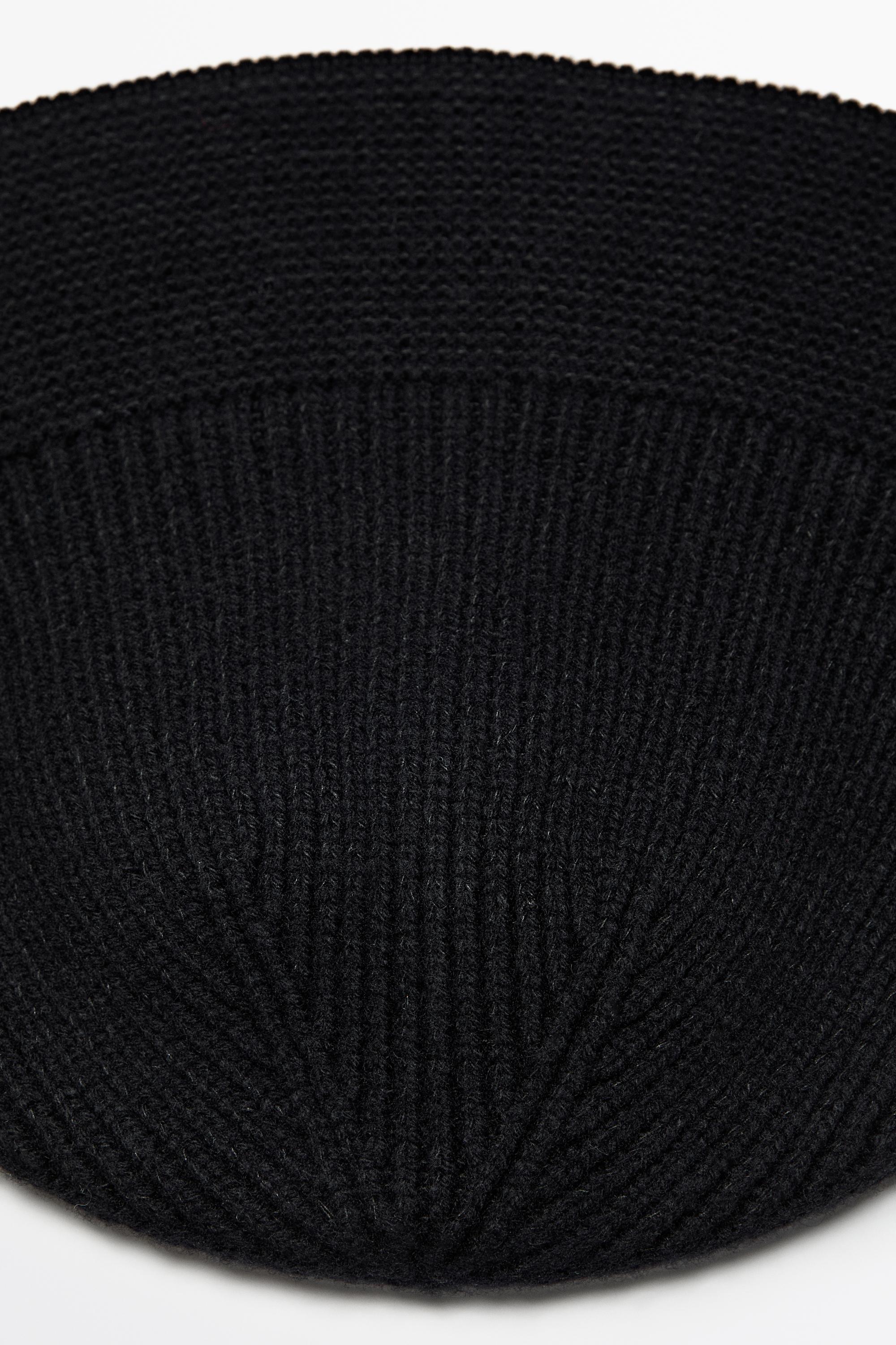 Wool blend bucket hat - BLACK