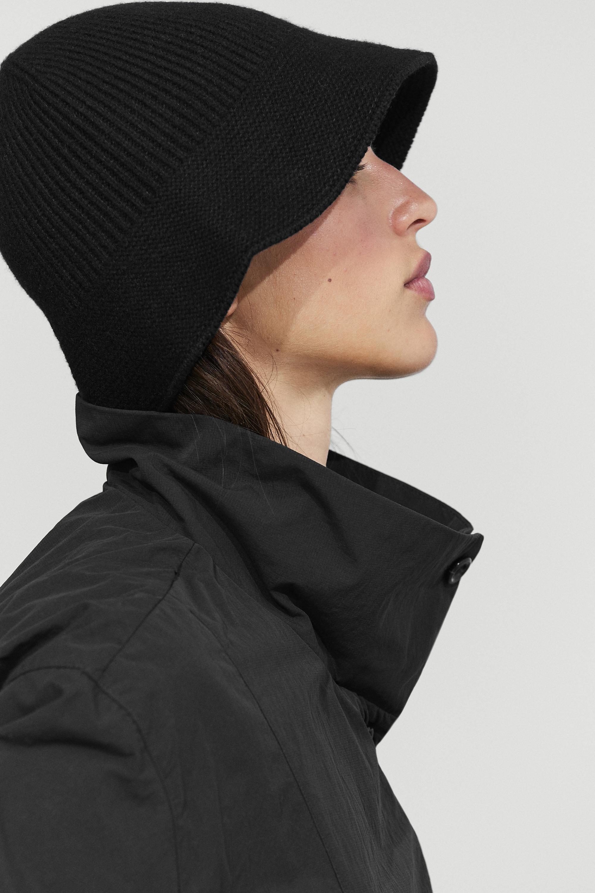 Wool blend bucket hat - BLACK