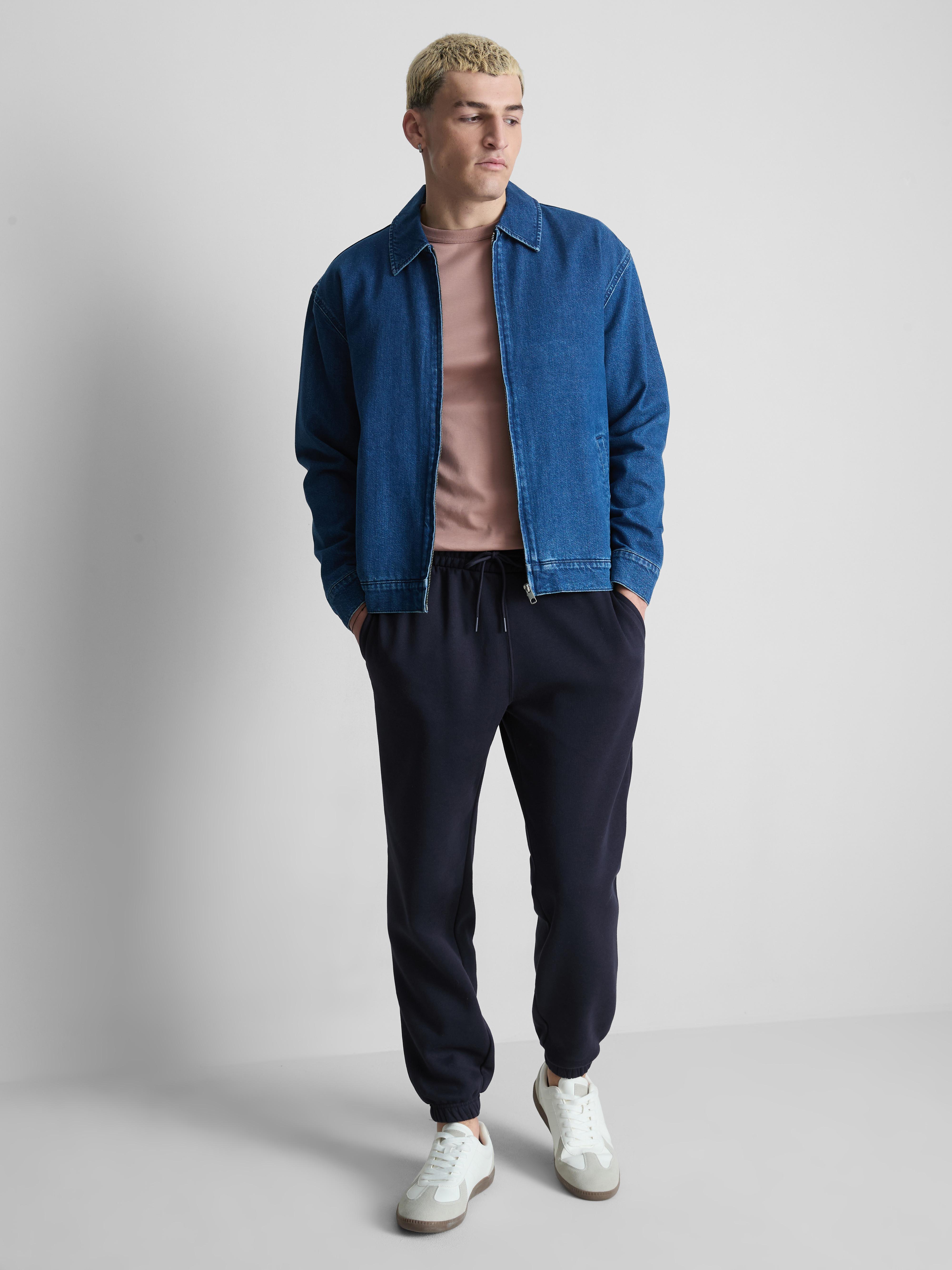 Essential Drawstring Joggers - Navy