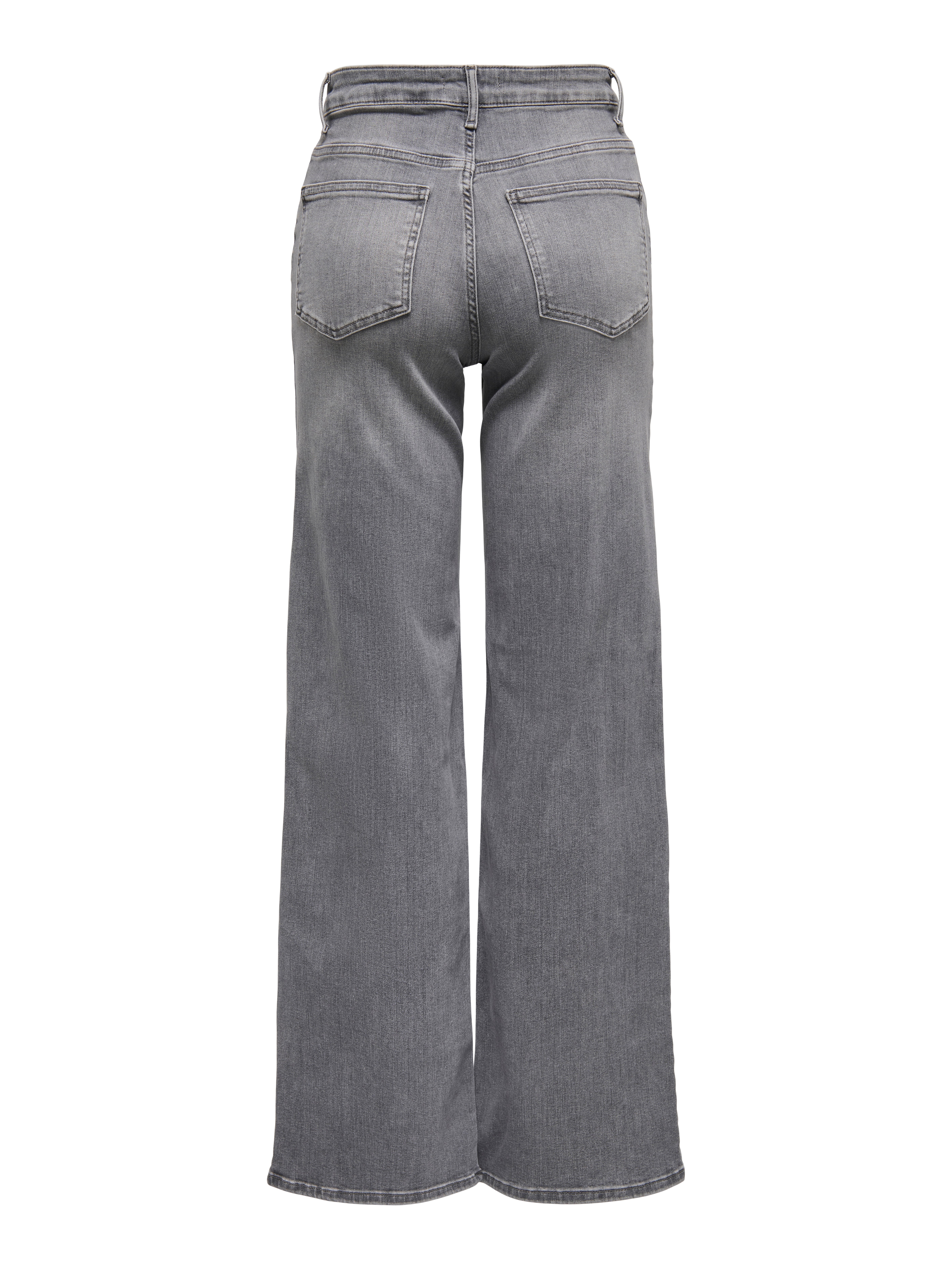 ONLMADISON High waist Wide Leg Fit Jeans Light Grey Denim
