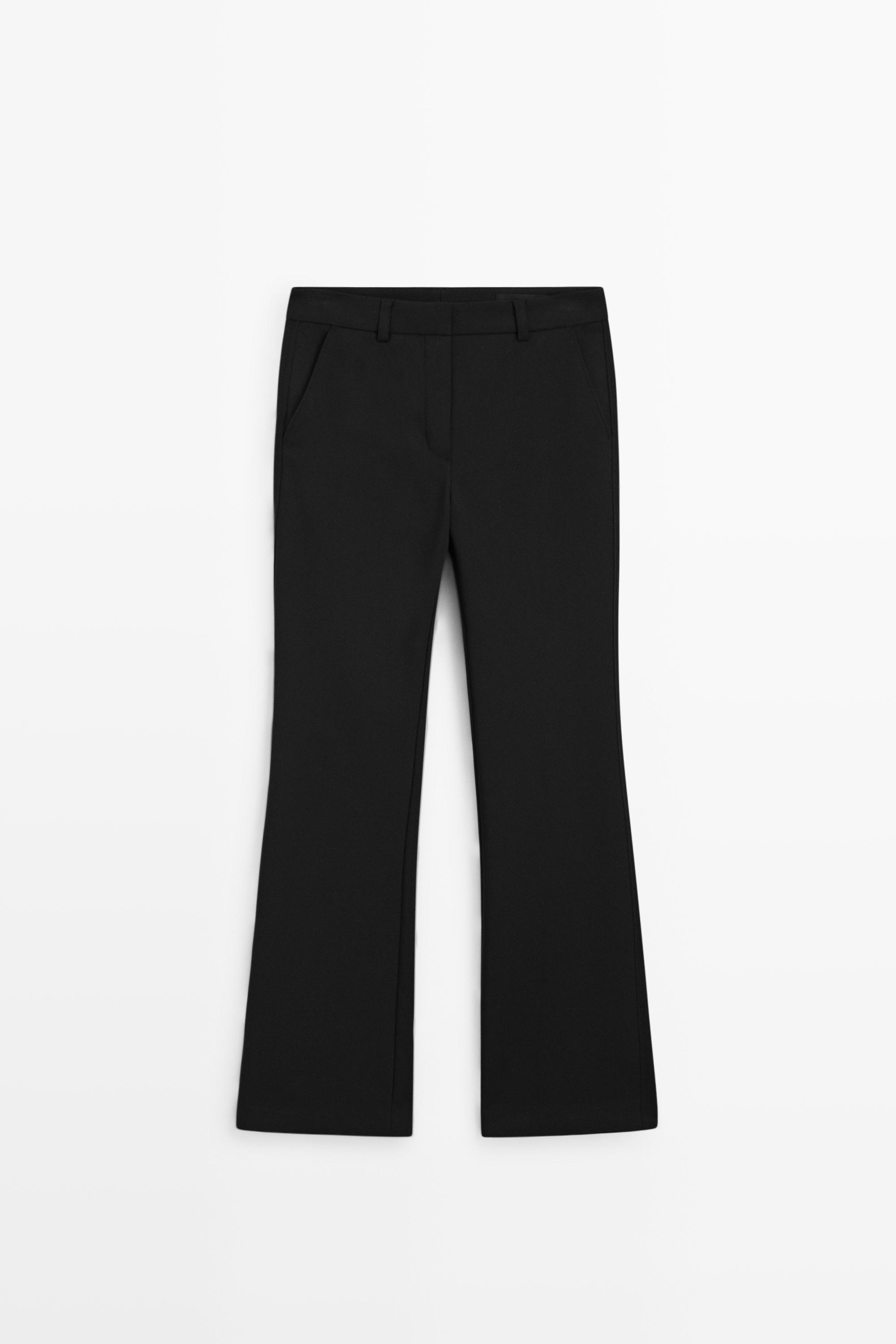Technical flare fit pants - BLACK