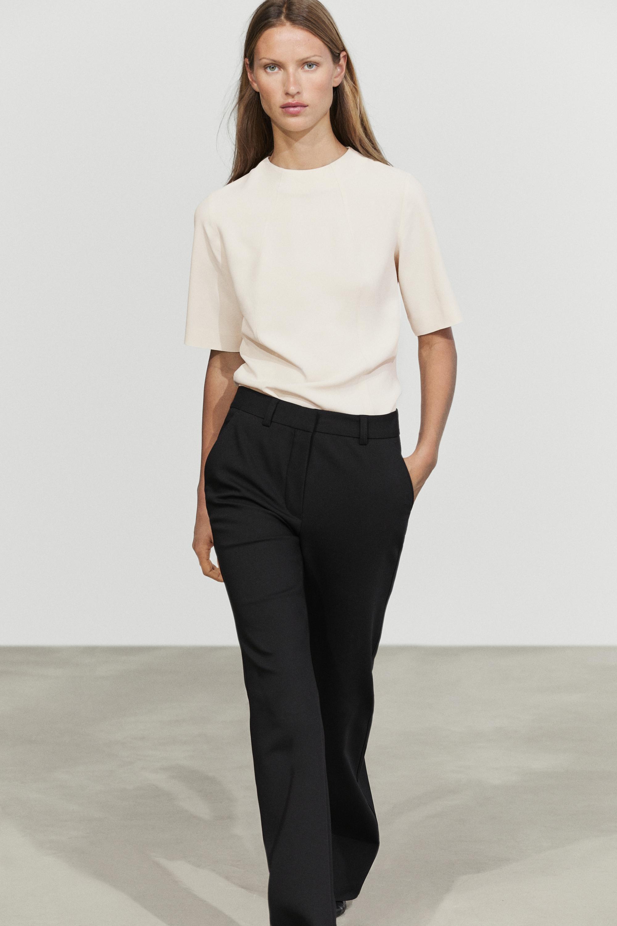 Technical flare fit pants - BLACK