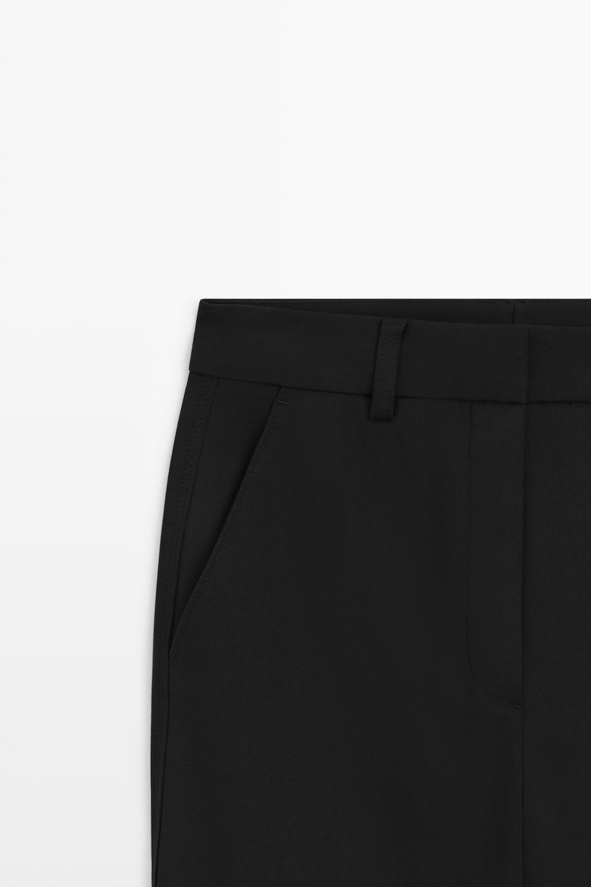 Technical flare fit pants - BLACK