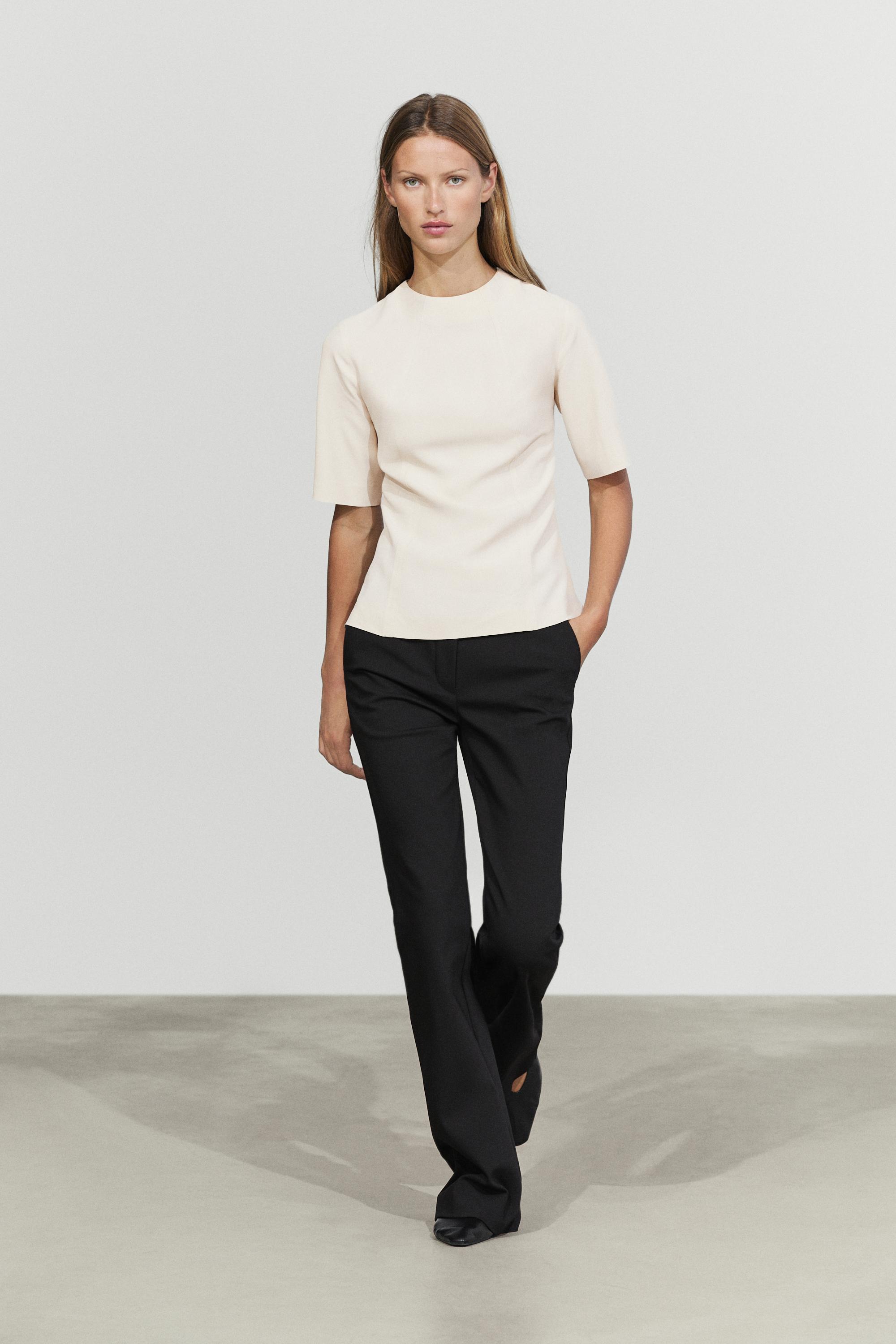 Technical flare fit pants - BLACK