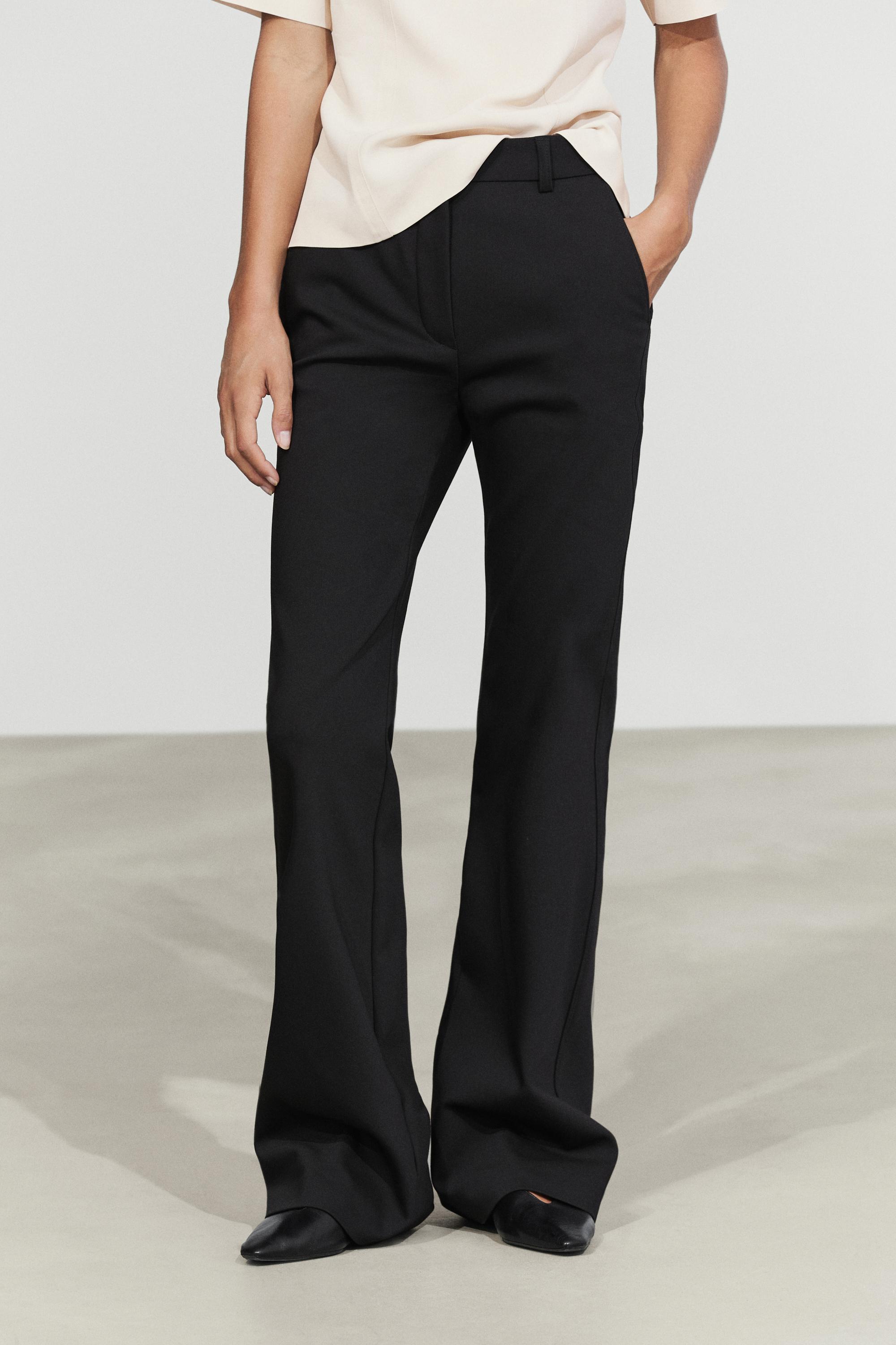 Technical flare fit pants - BLACK