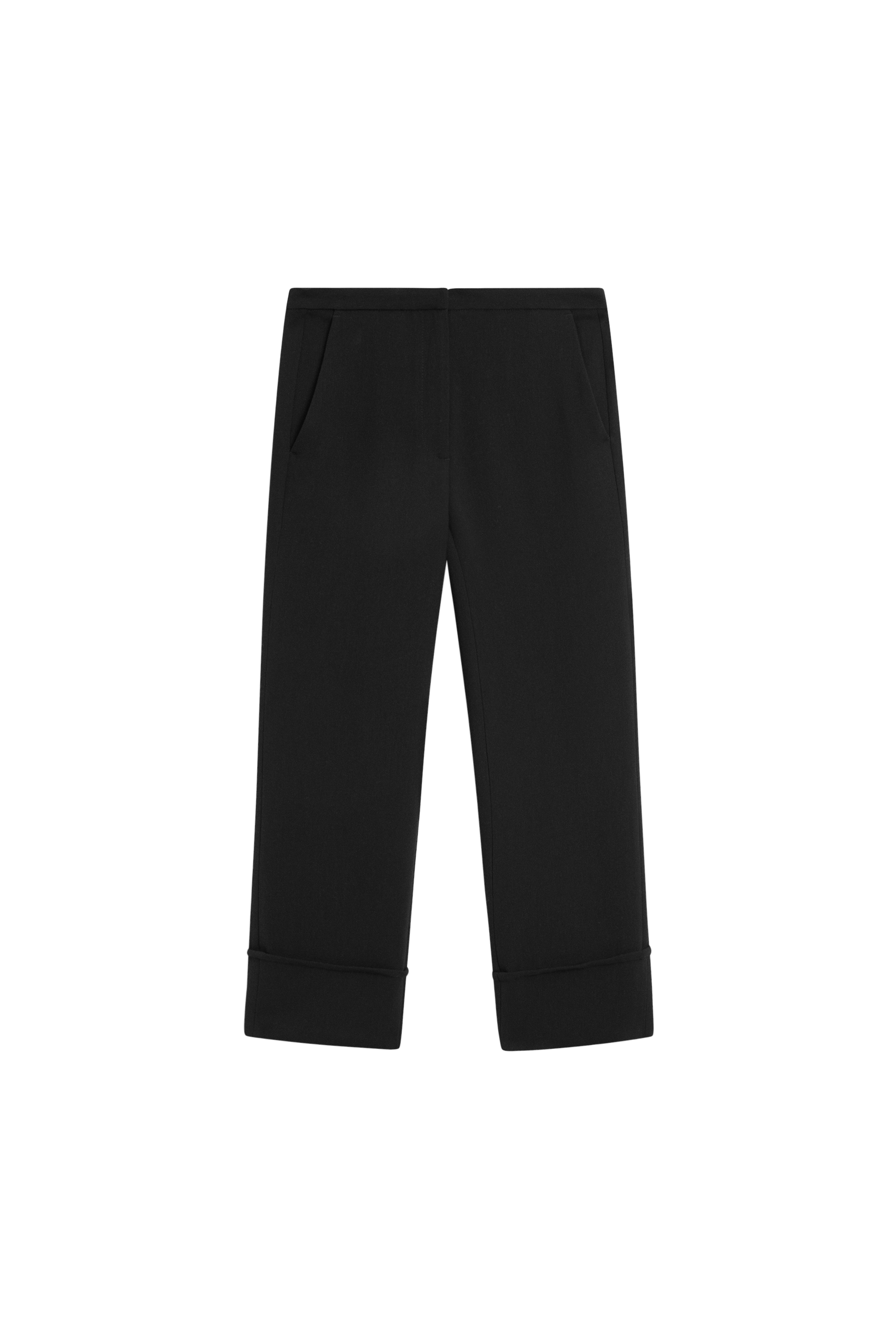 Cuffed capris - BLACK