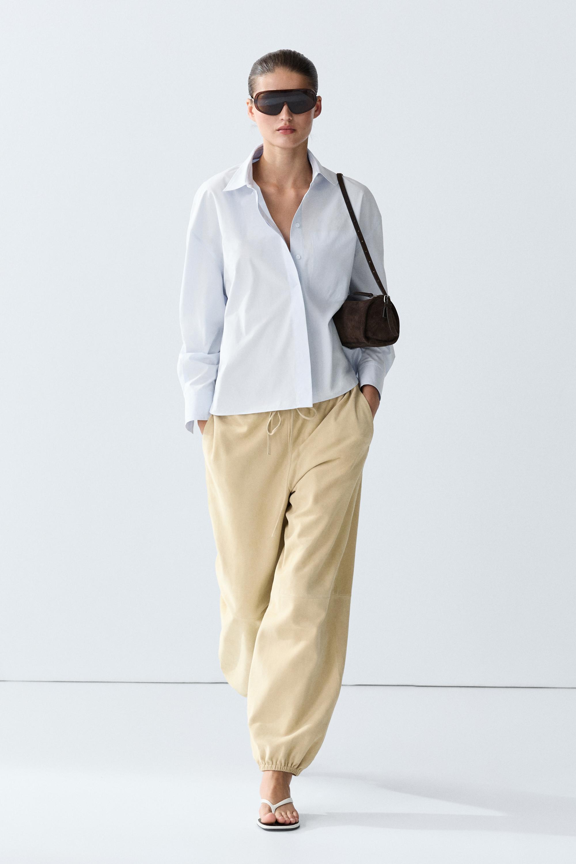 100% cotton shirt with pocket detail - SKY BLUE