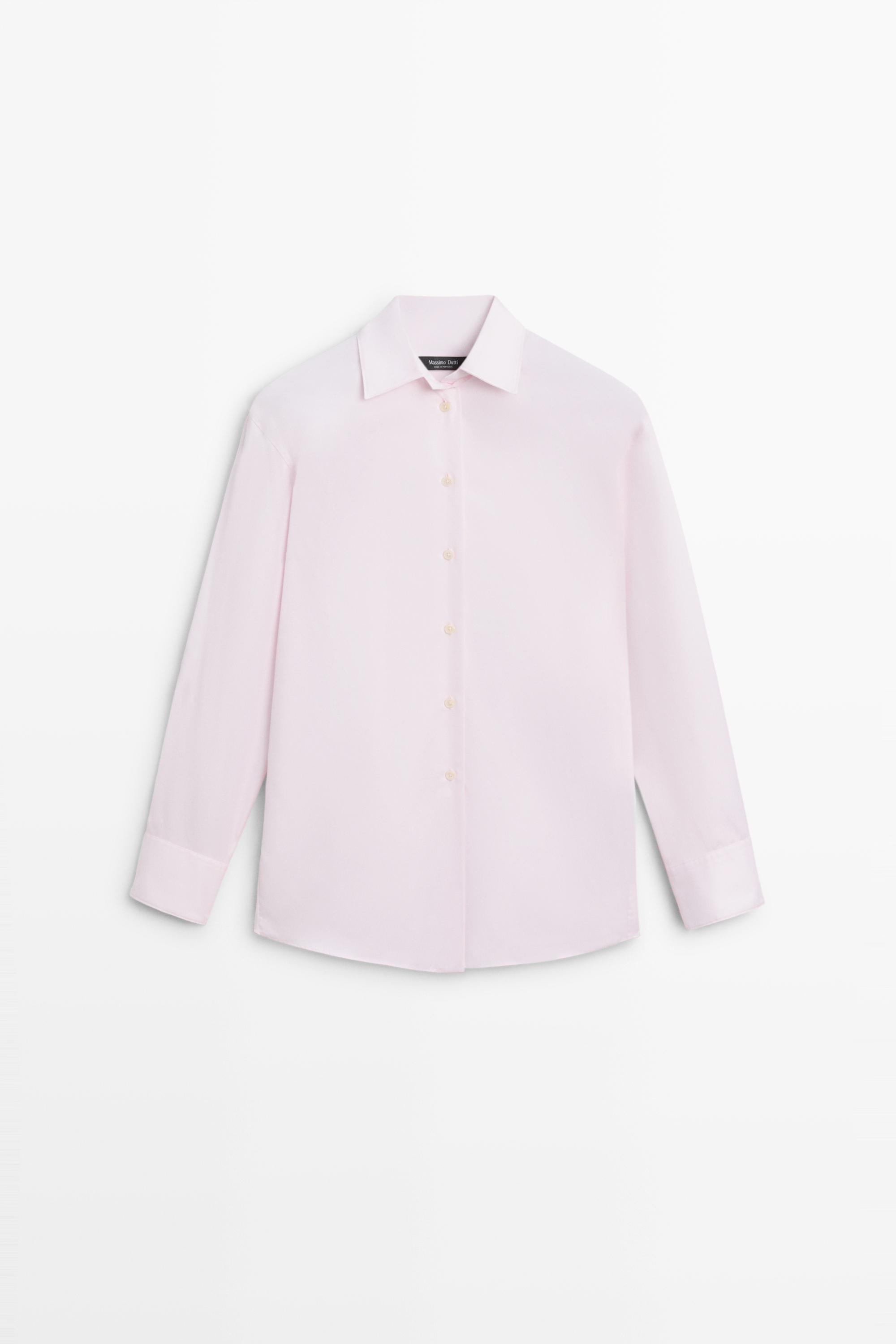 100% cotton poplin shirt - PINK