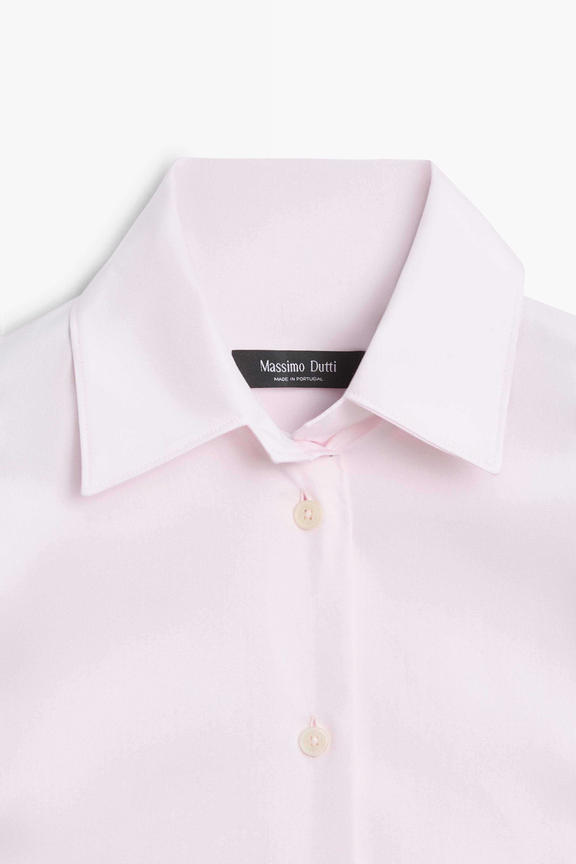 100% cotton poplin shirt - PINK