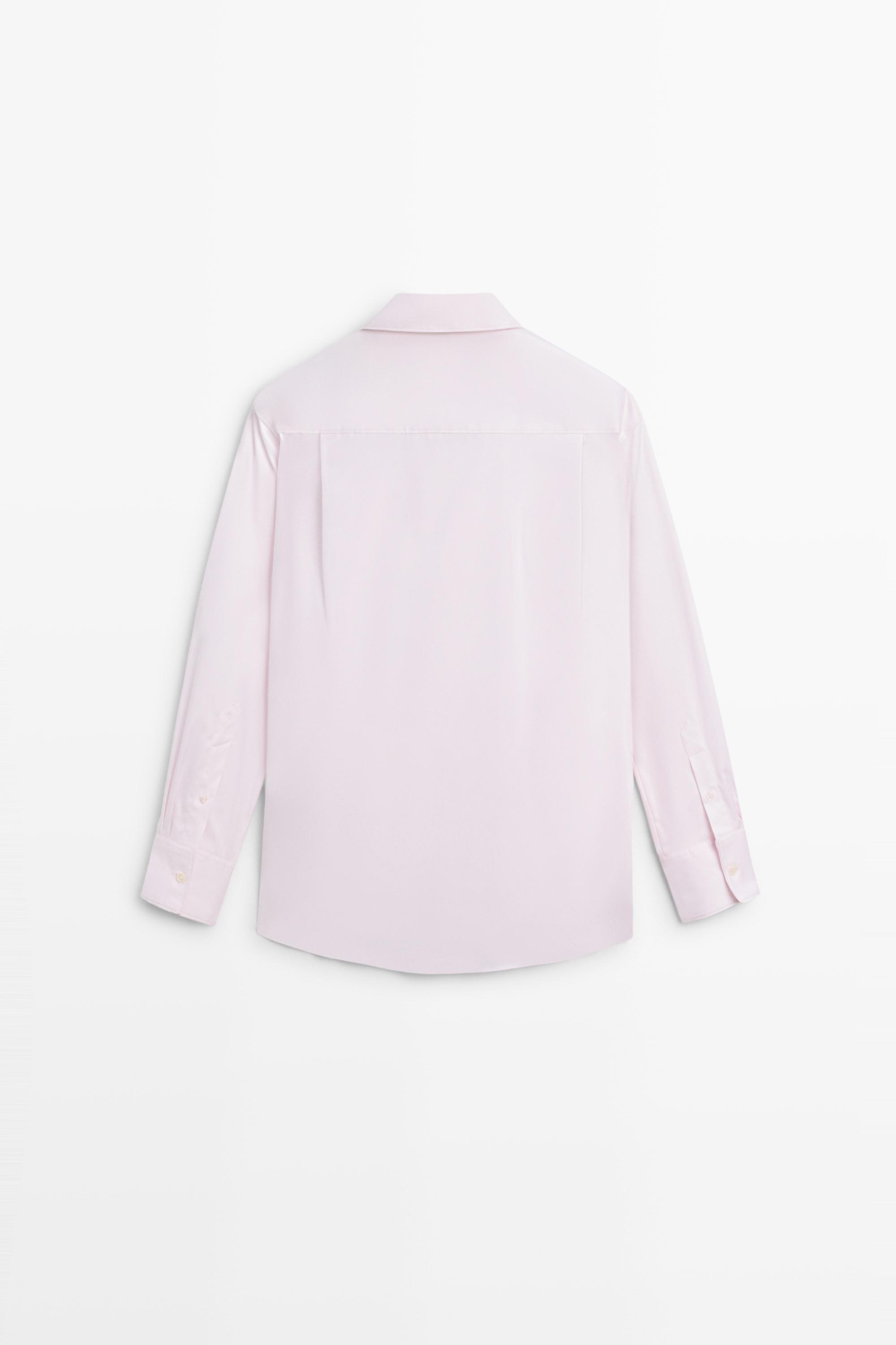 100% cotton poplin shirt - PINK