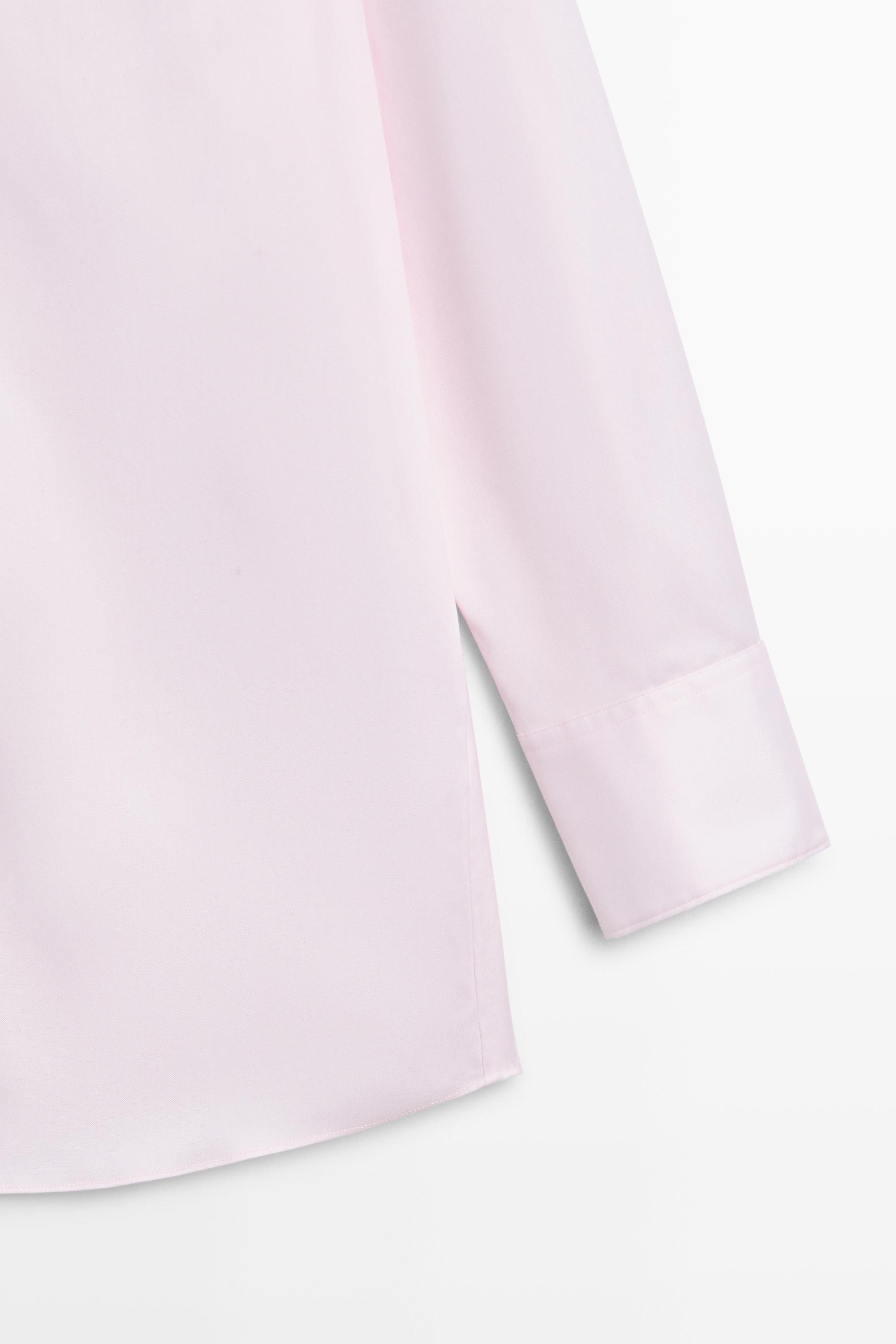 100% cotton poplin shirt - PINK