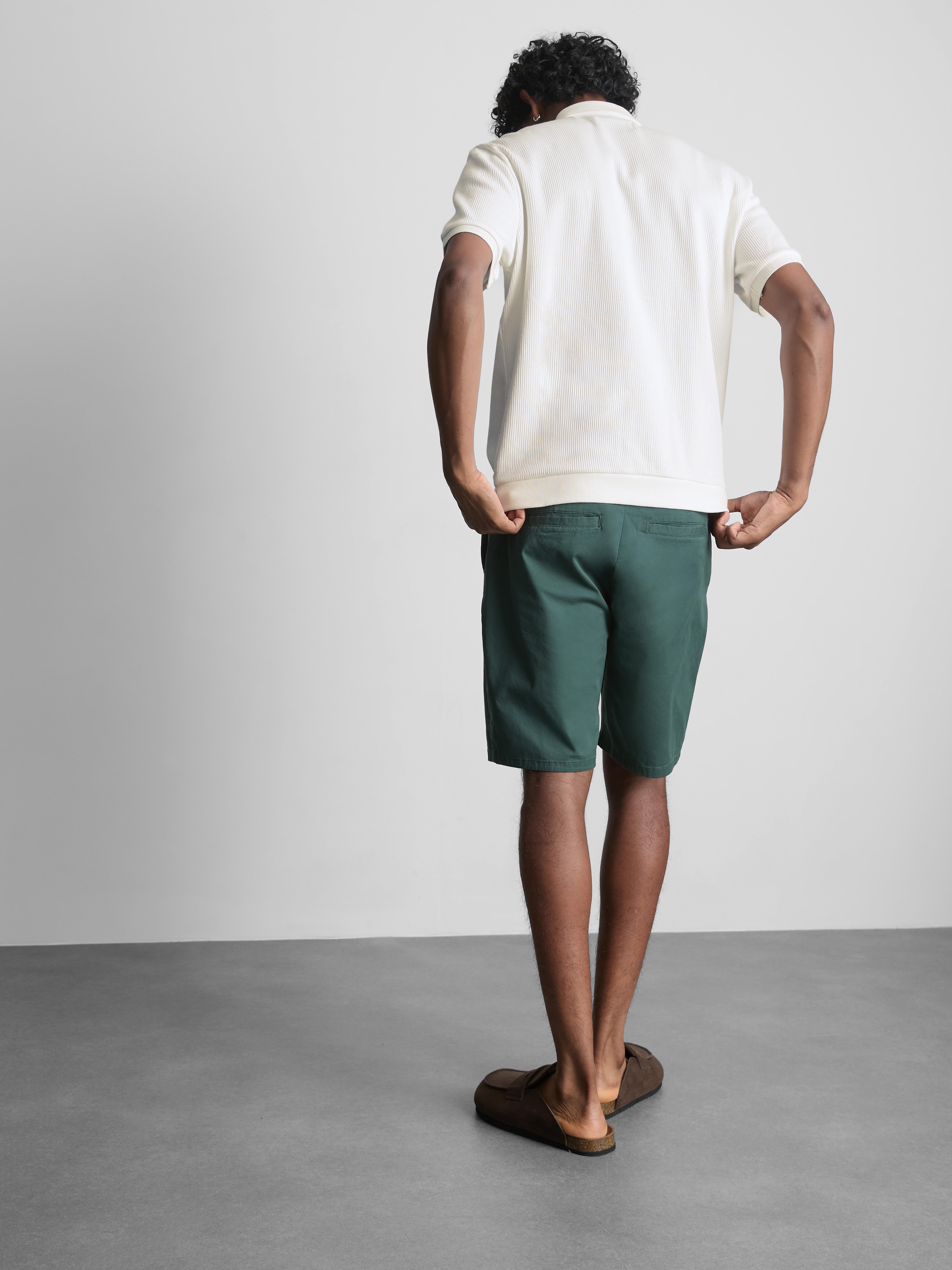 The Edit Ribbed Polo Shirt - Ivory