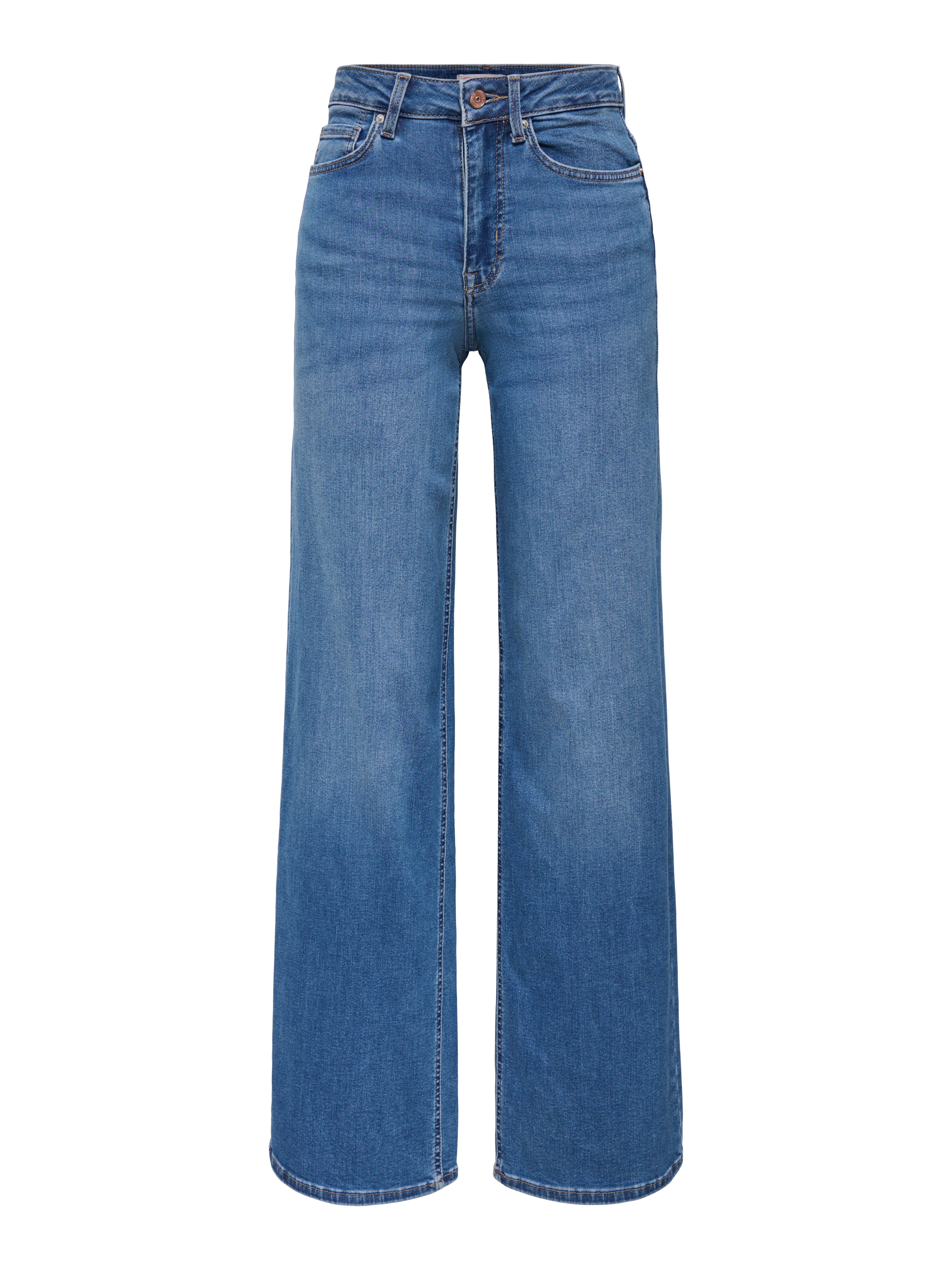 ONLMADISON High waist Wide Leg Fit Jeans Medium Blue Denim