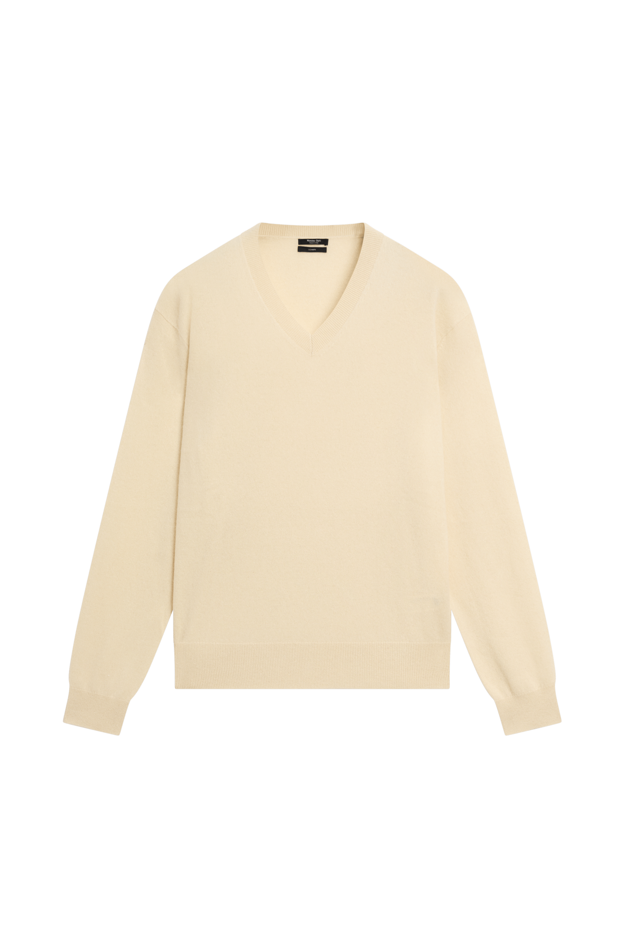 100% cashmere knit sweater - Vanilla
