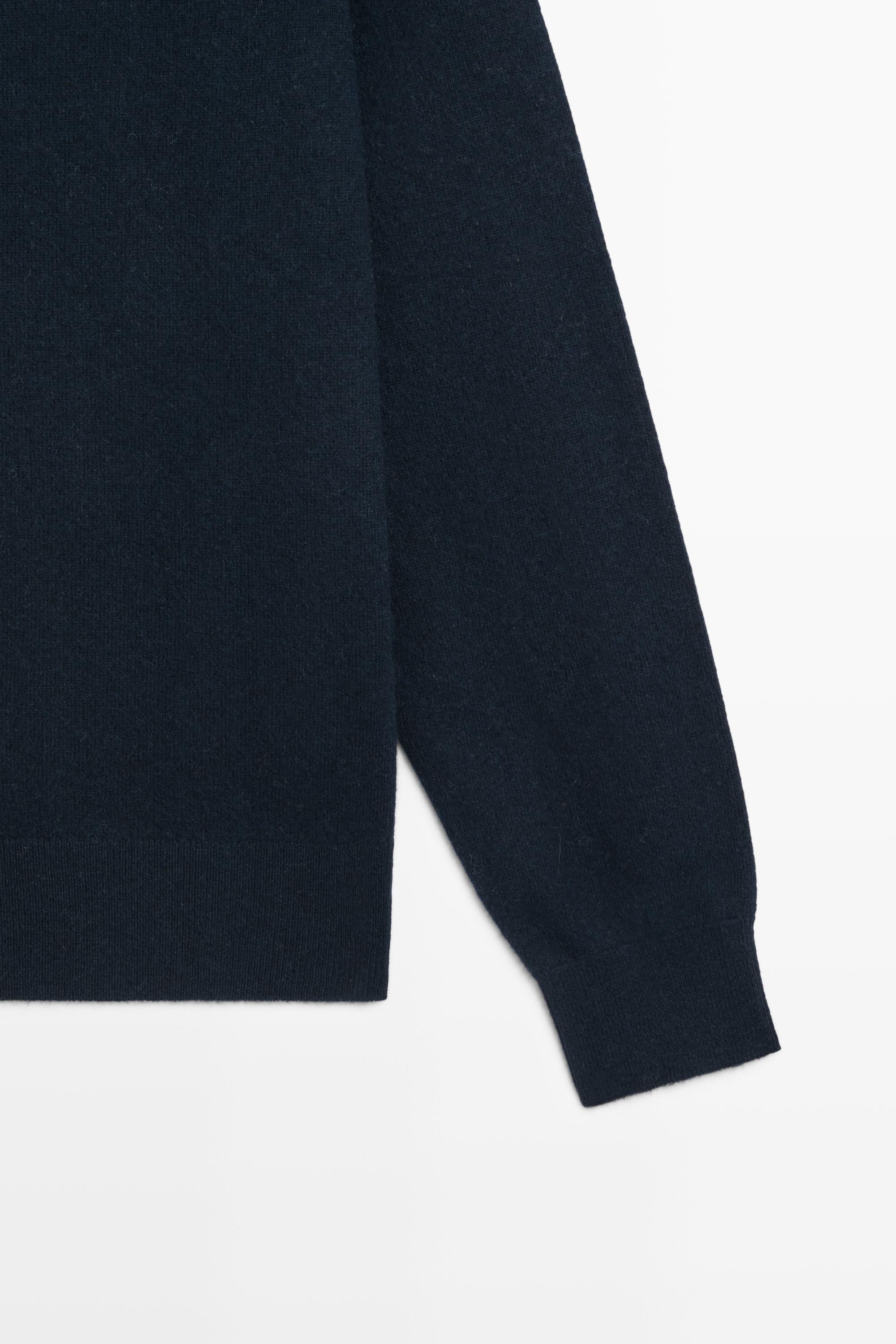100% cashmere knit sweater - DEEP BLUE