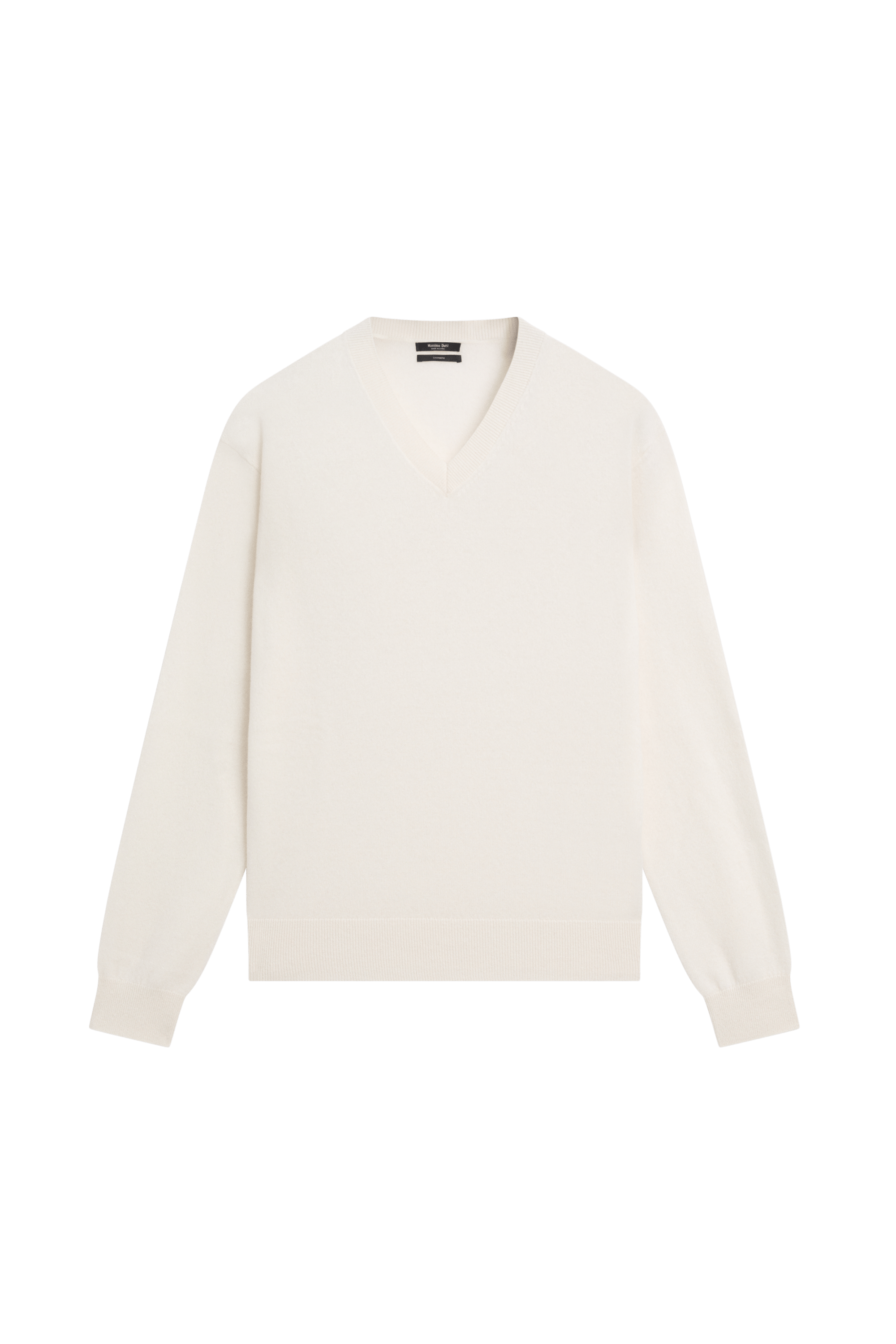 100% cashmere knit sweater - CREAM