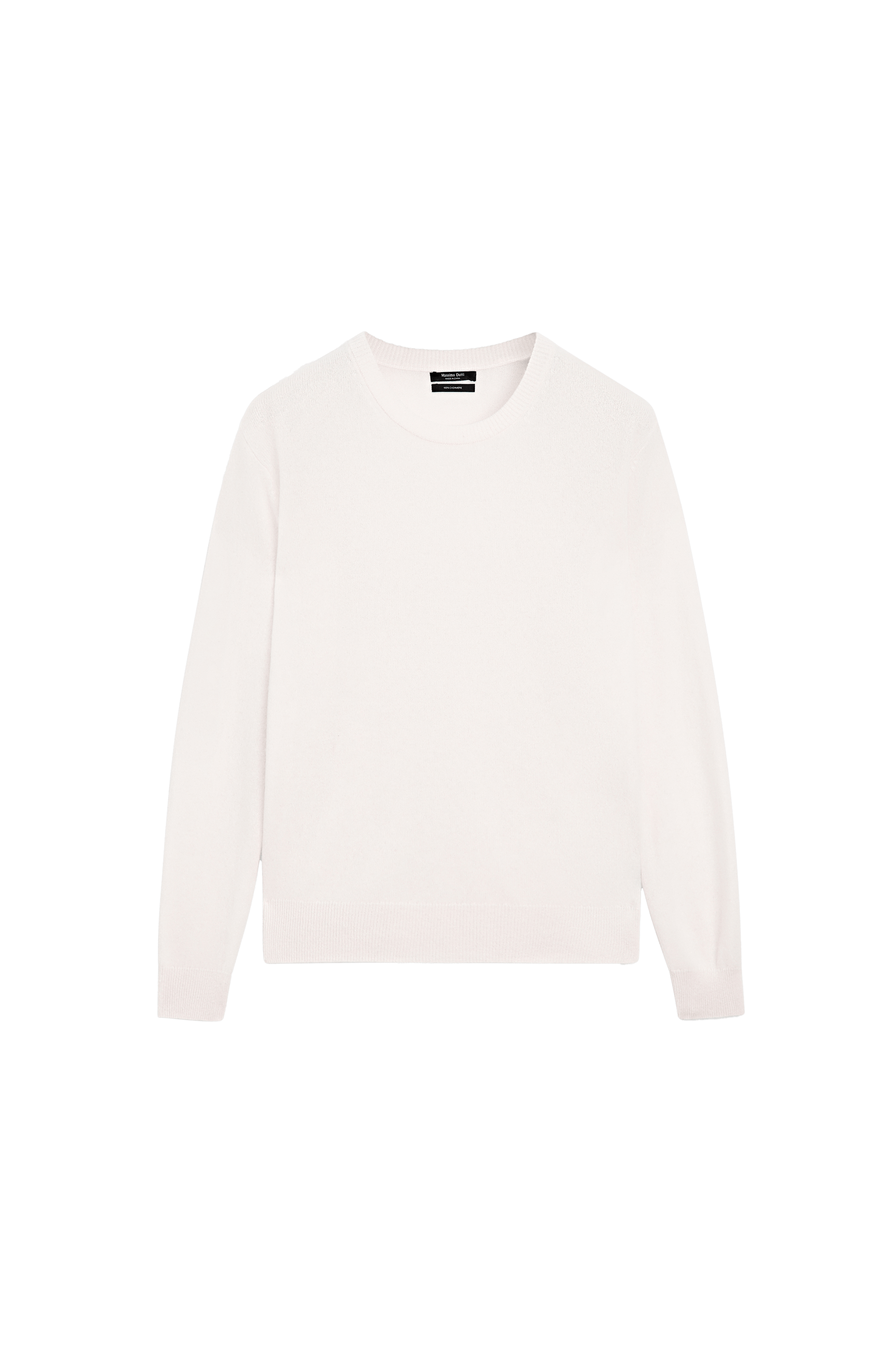 100% cashmere long sleeve sweater - CREAM