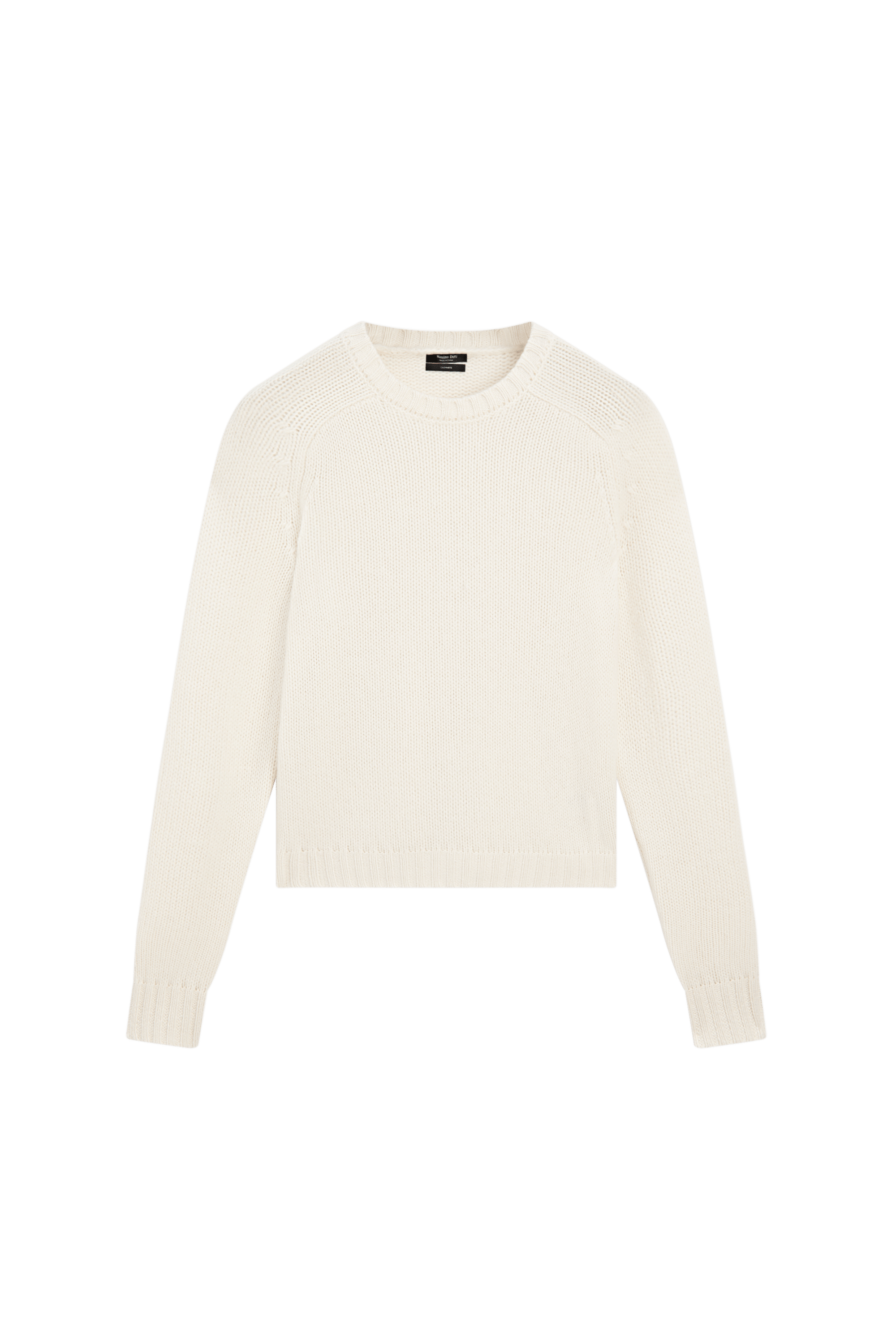 100% cashmere knit sweater - Vanilla