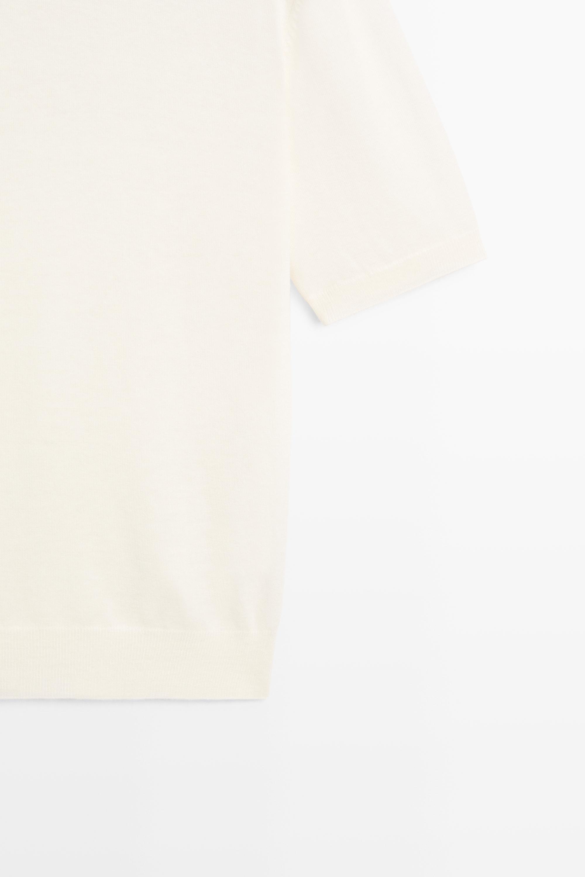 Wool blend turtleneck knit sweater - CREAM