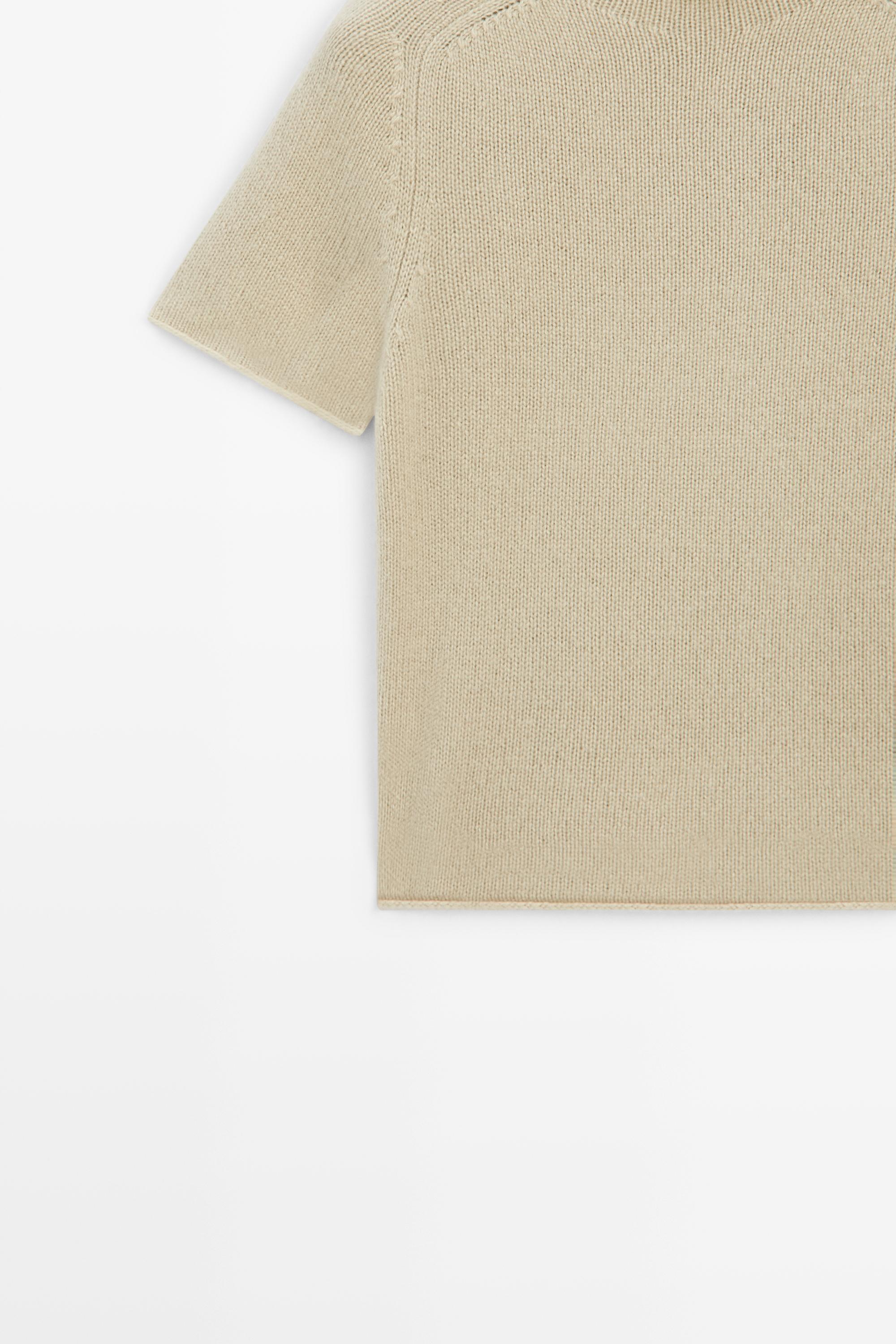 100% Cashmere Mock Turtleneck Sweater - MINK