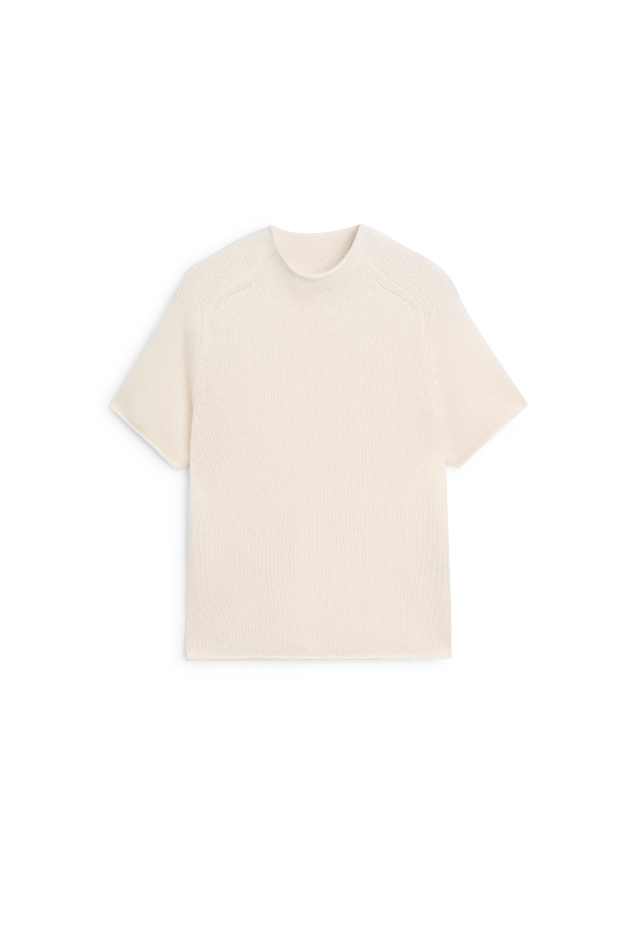 100% Cashmere Mock Turtleneck Sweater - CREAM