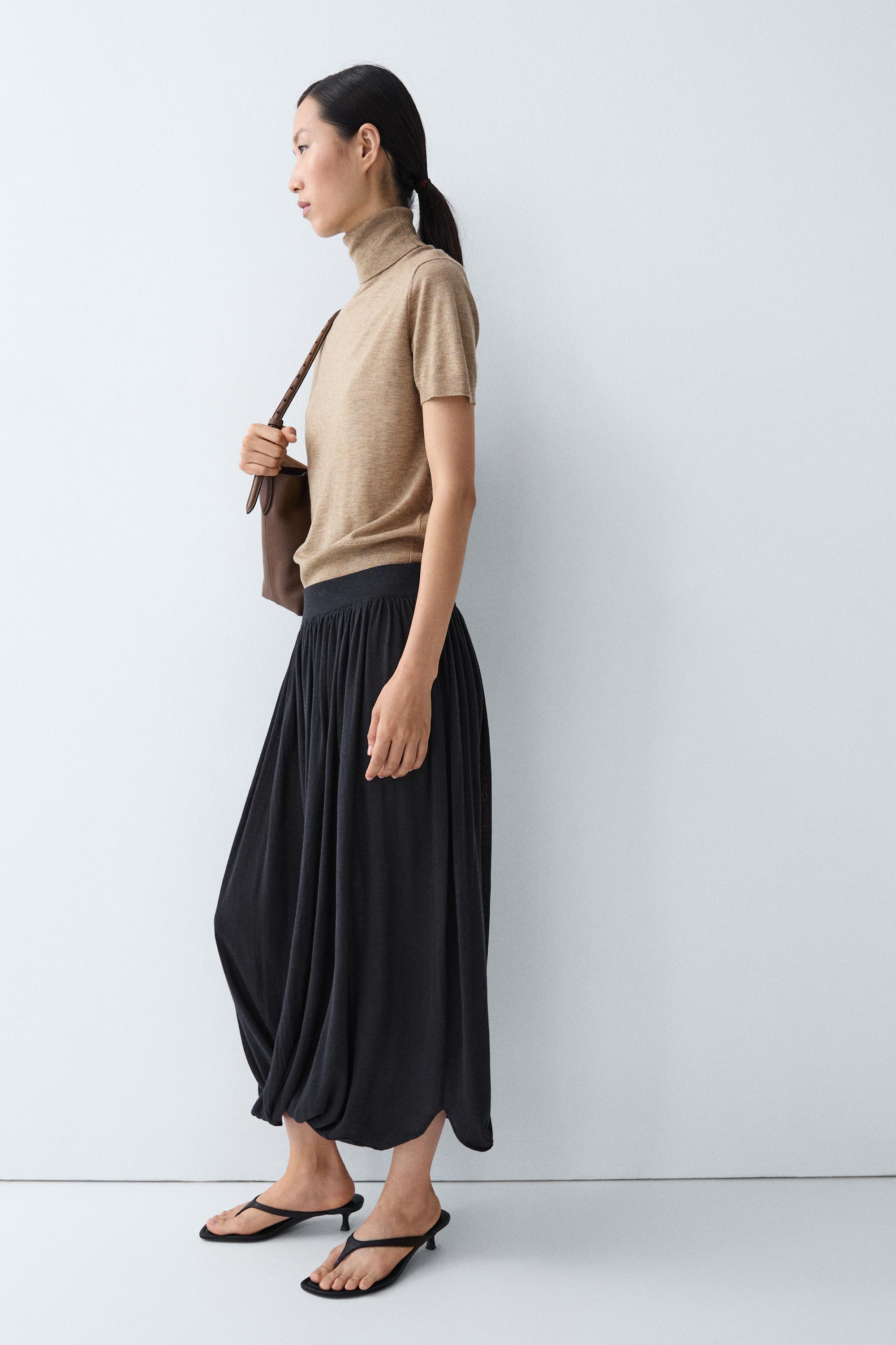 Turtleneck knit sweater - BEIGE MARL