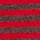Striped wool-blend knit sweater - RED