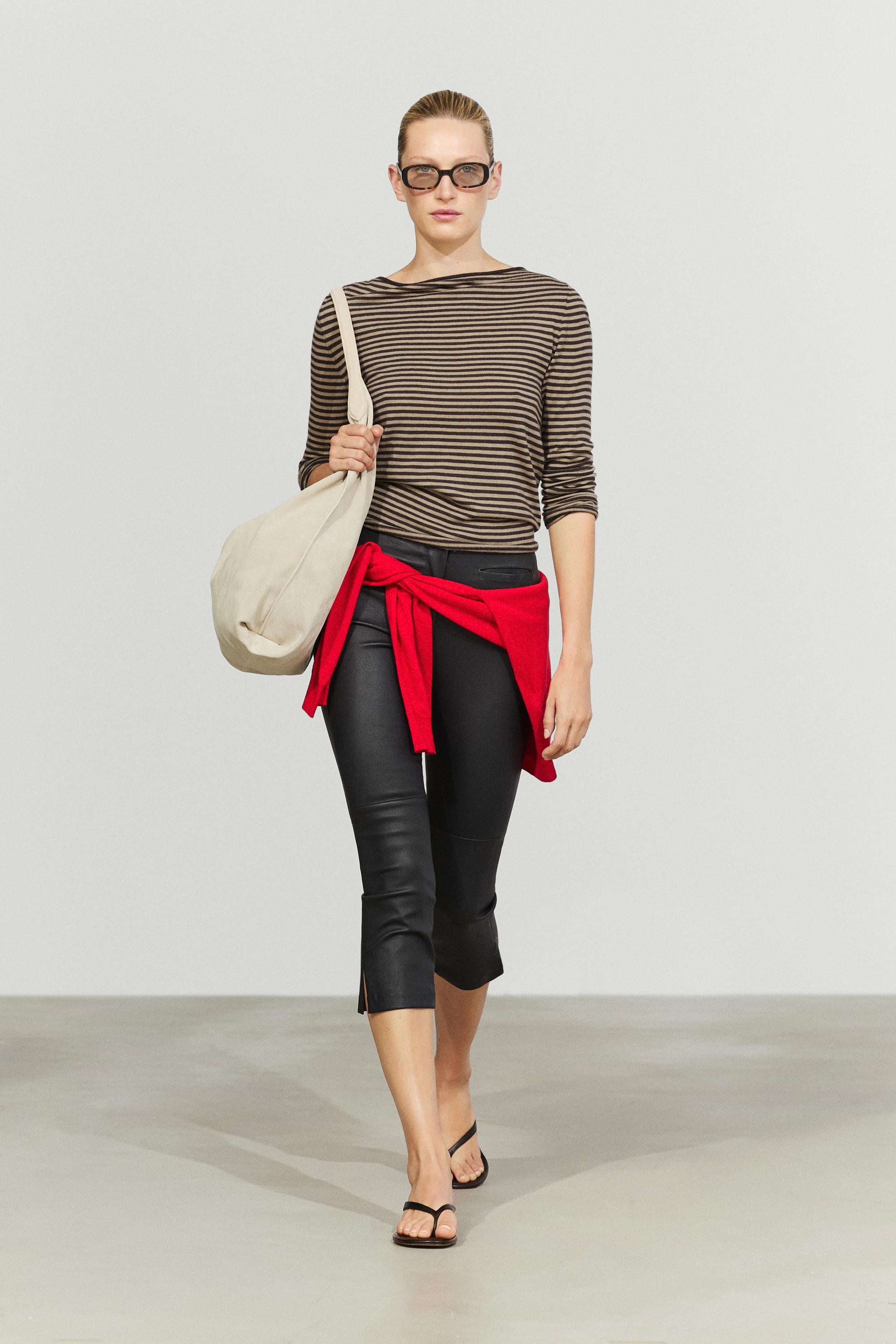 Striped wool-blend knit sweater - Washed