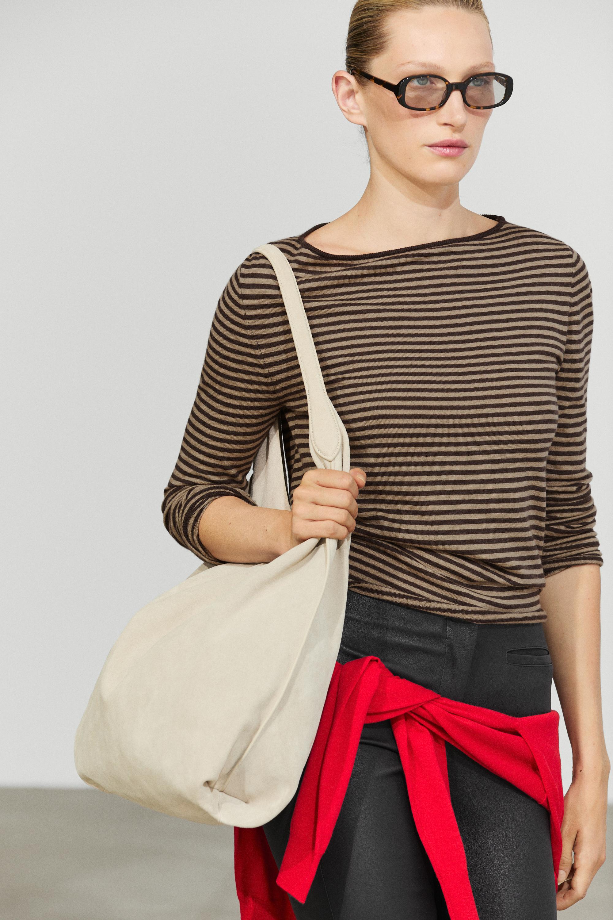 Striped wool-blend knit sweater - Washed