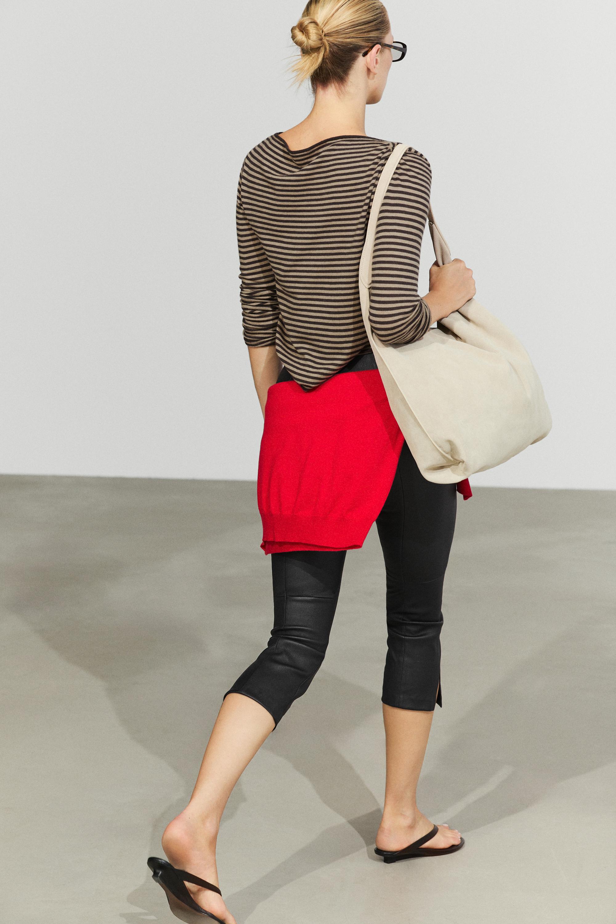 Striped wool-blend knit sweater - Washed