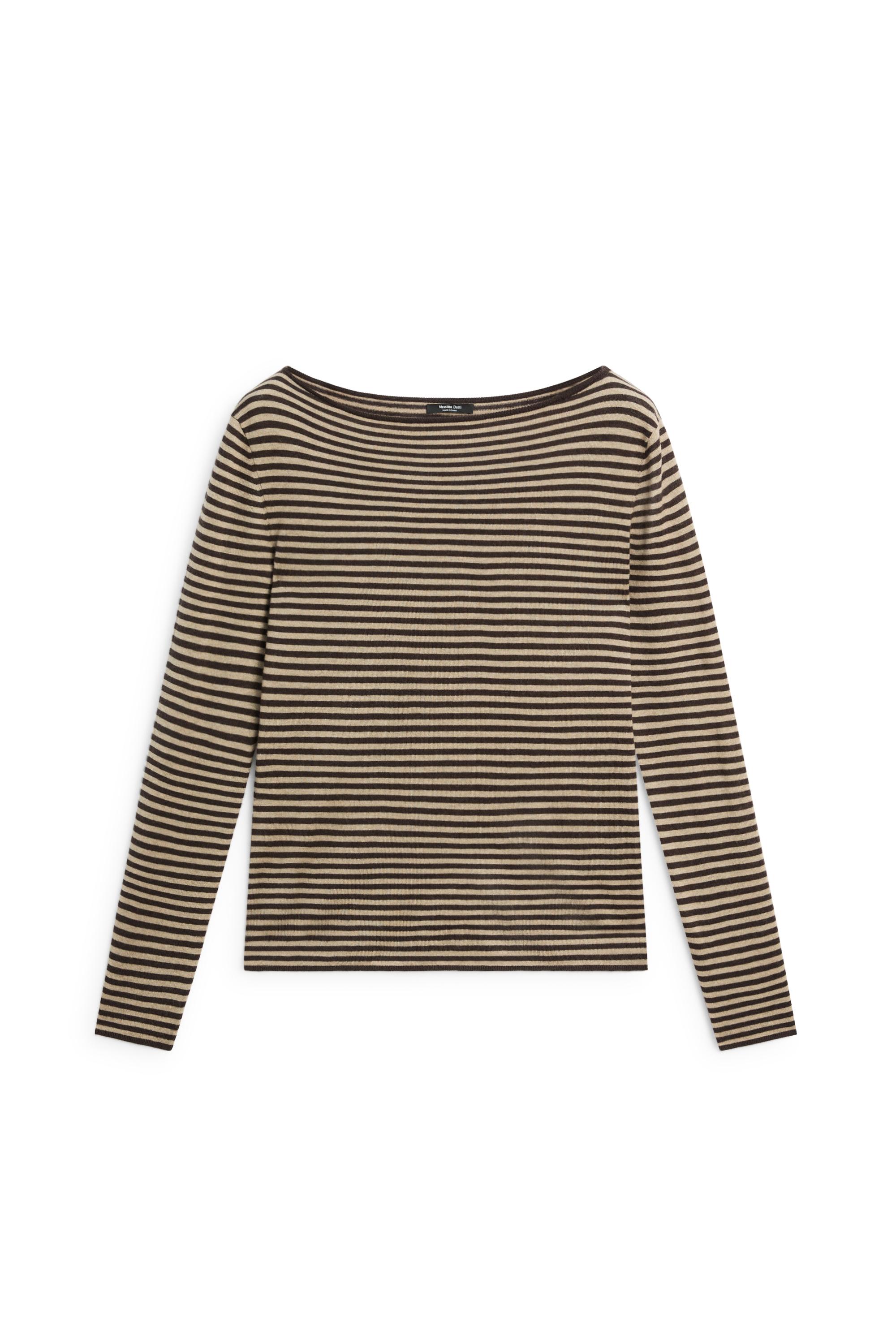 Striped wool-blend knit sweater - Washed