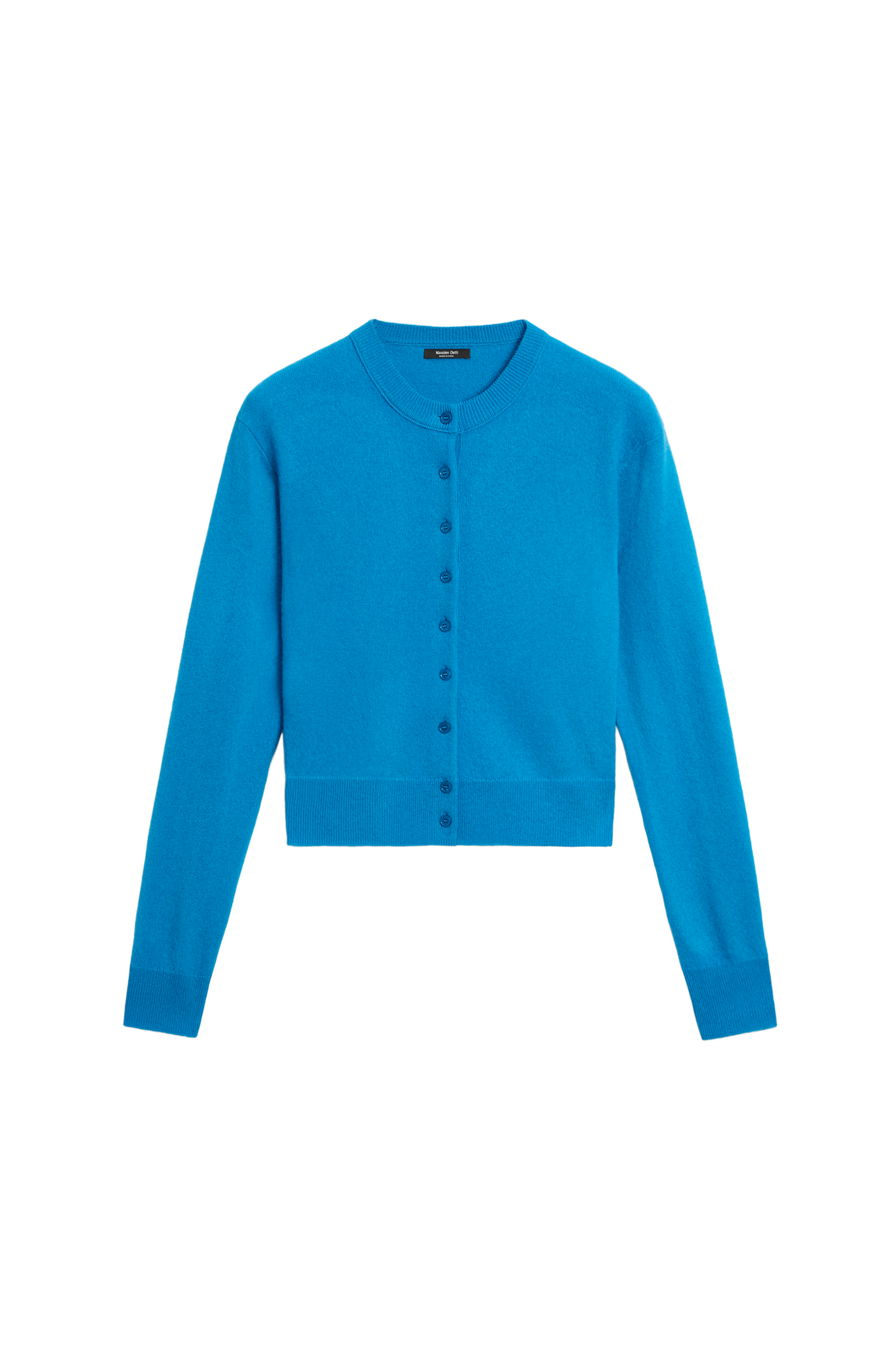 Knit cardigan with button detail - TURQUOISE