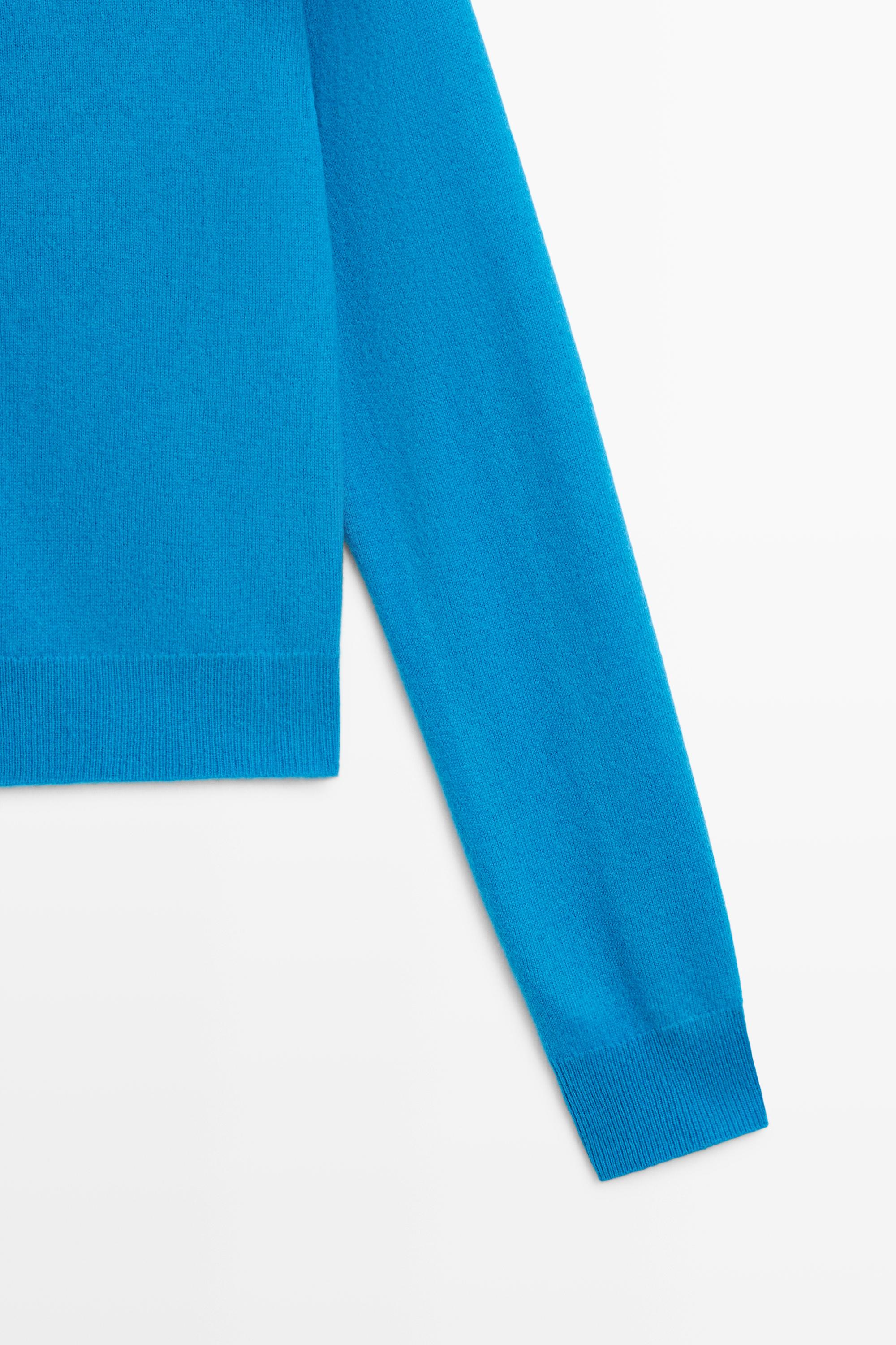 Knit cardigan with button detail - TURQUOISE