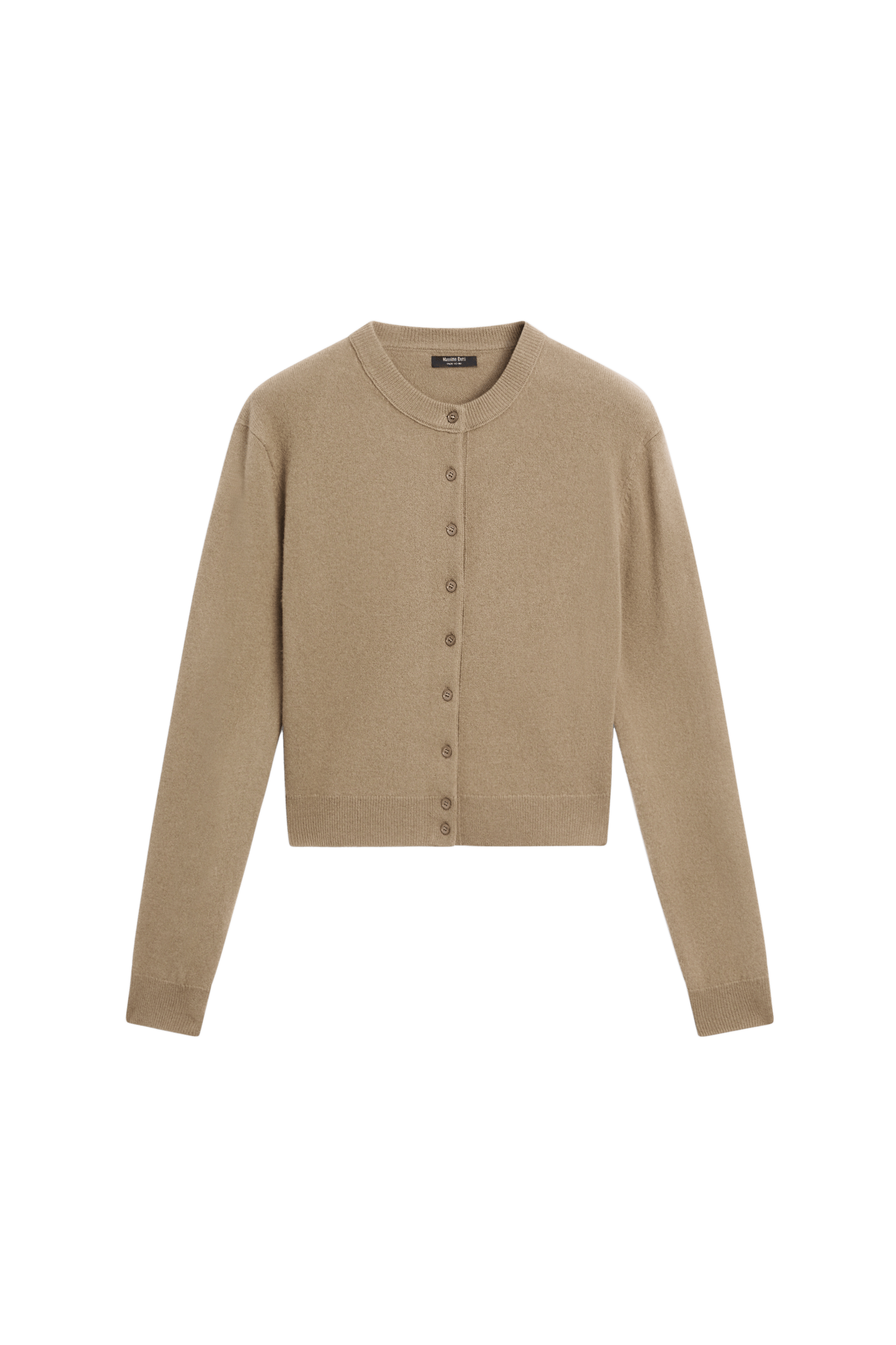 Knit cardigan with button detail - GREENISH