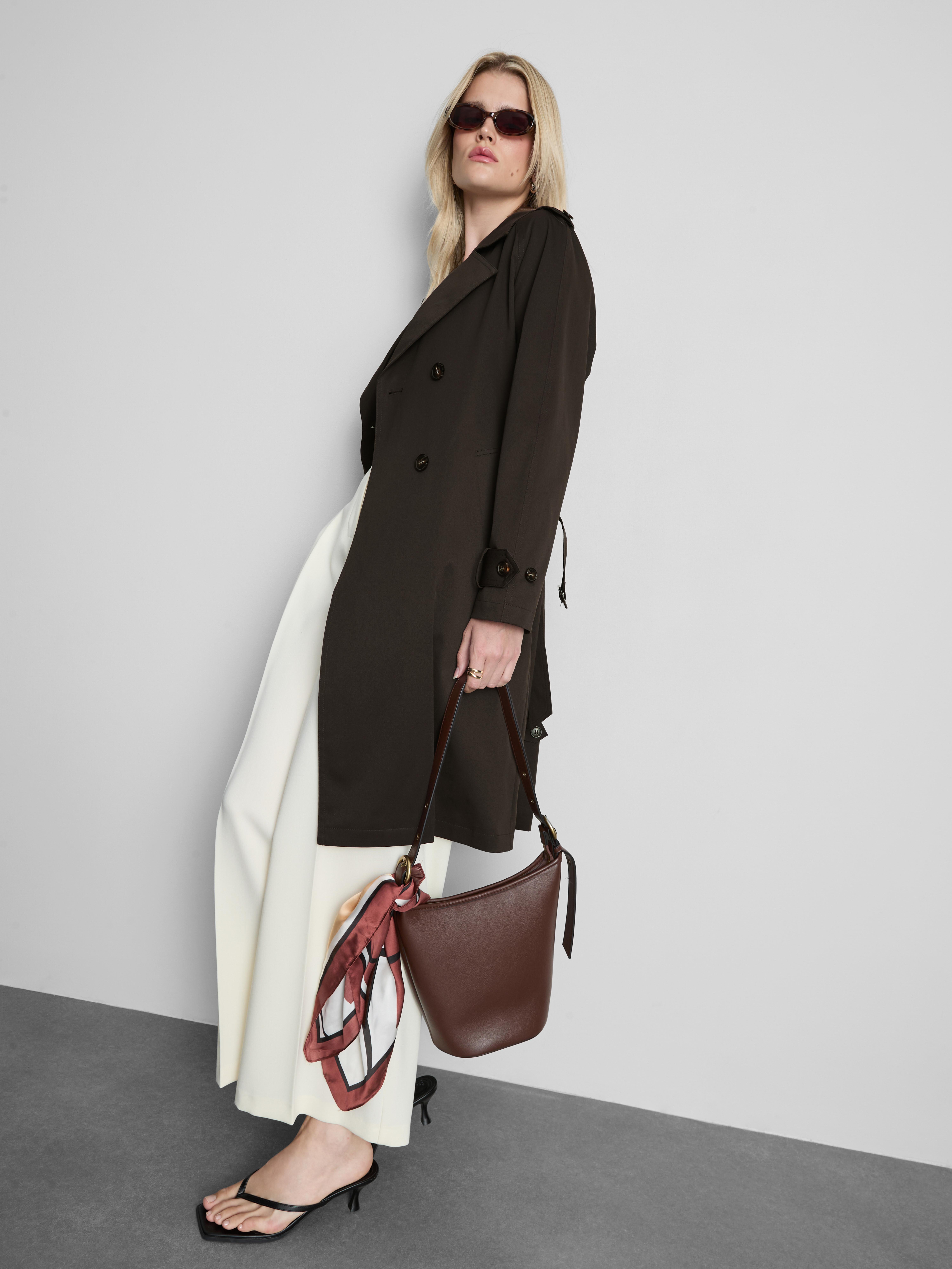 Essential Trench Coat - Chocolate