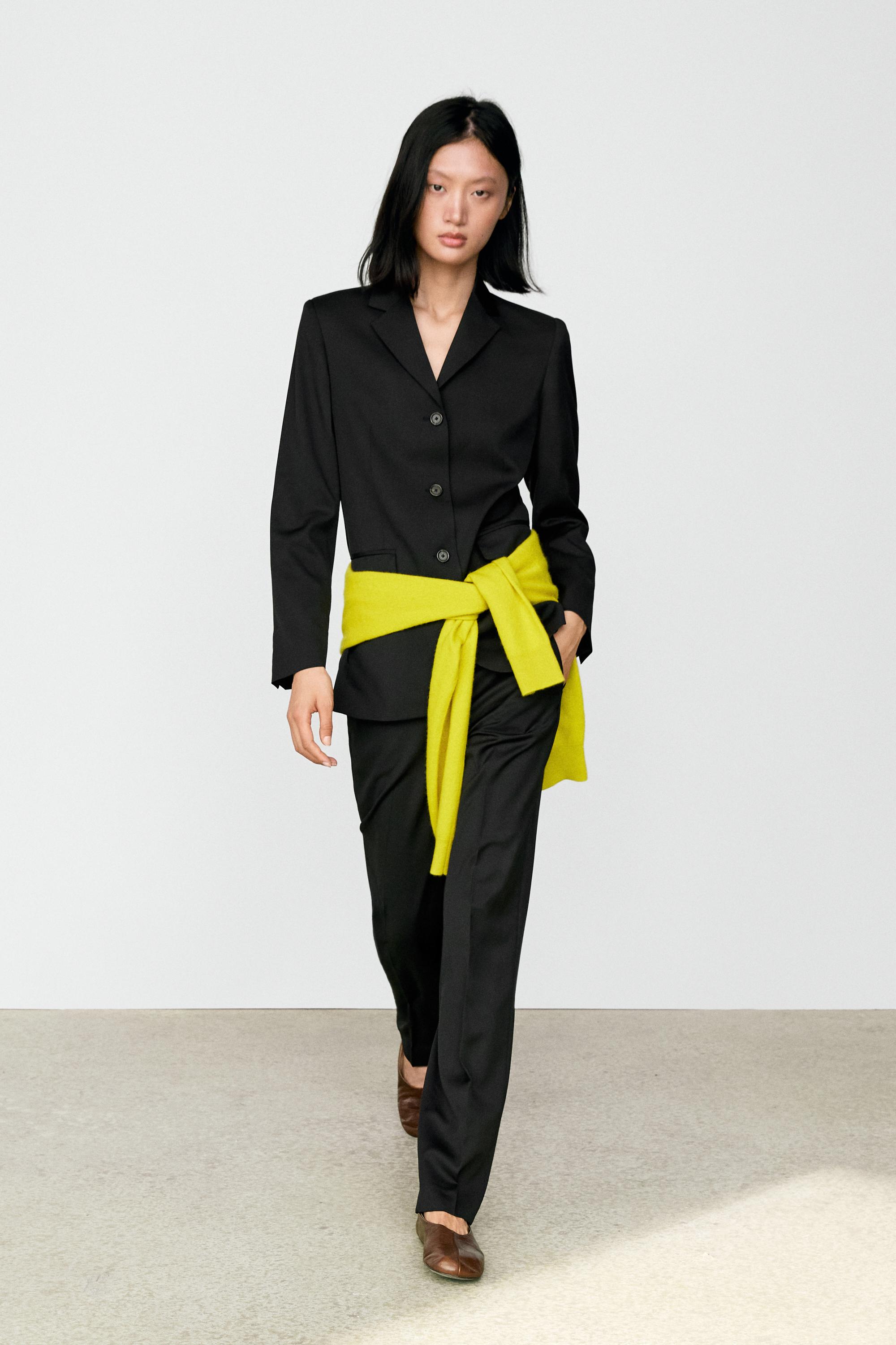 100% cold wool blazer - BLACK