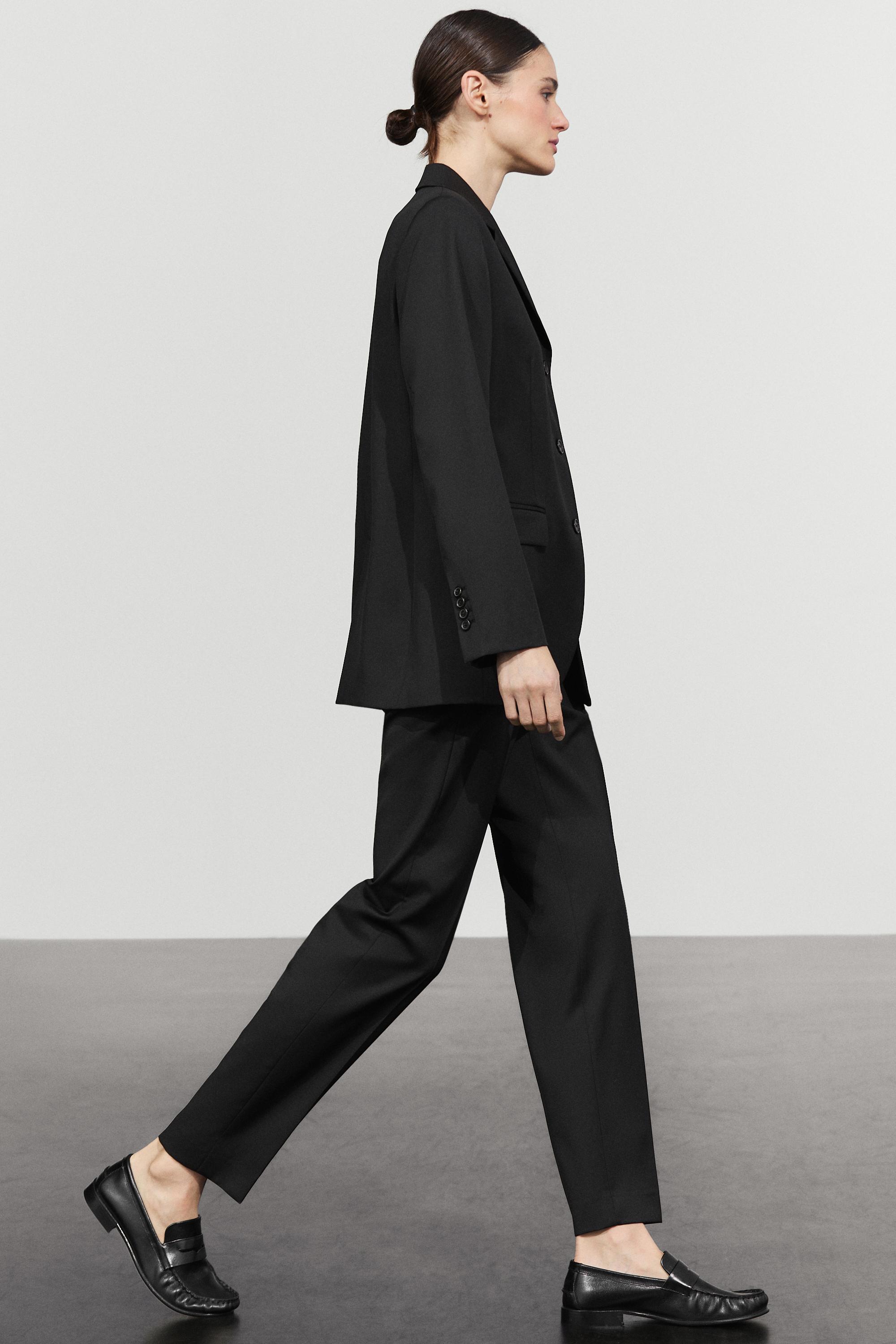100% cold wool blazer - BLACK