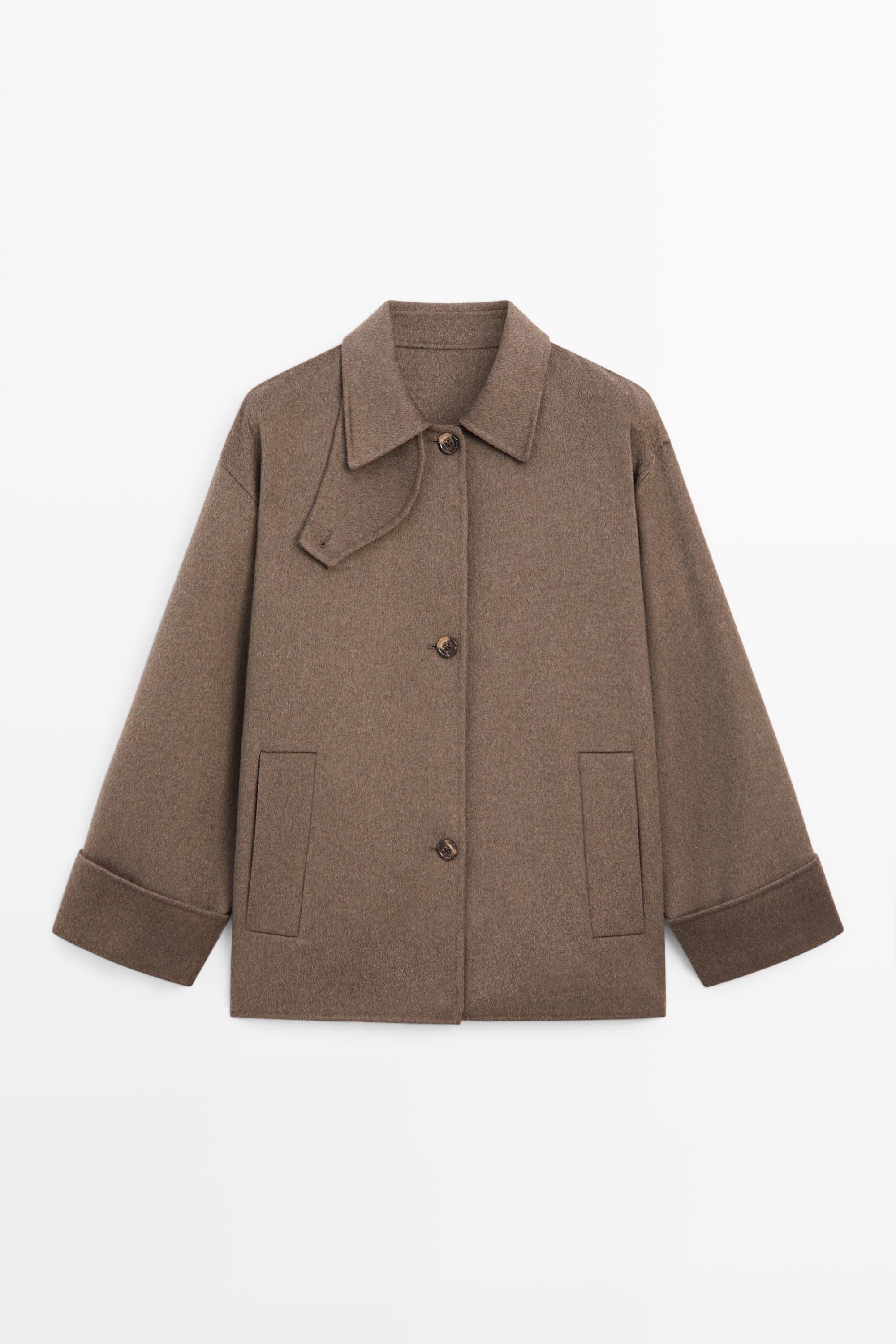 Wool-blend trench coat - MOLE BROWN