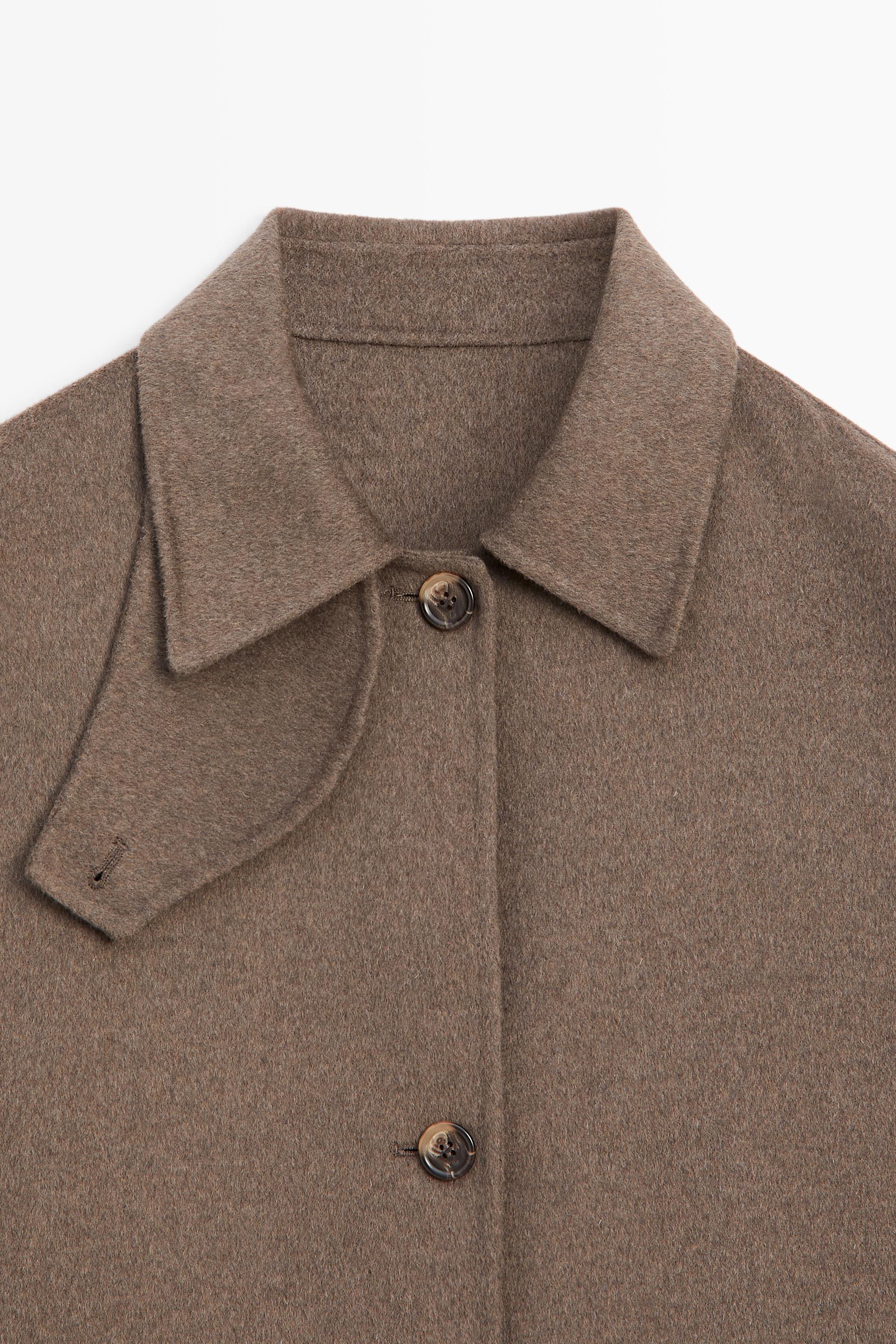 Wool-blend trench coat - MOLE BROWN