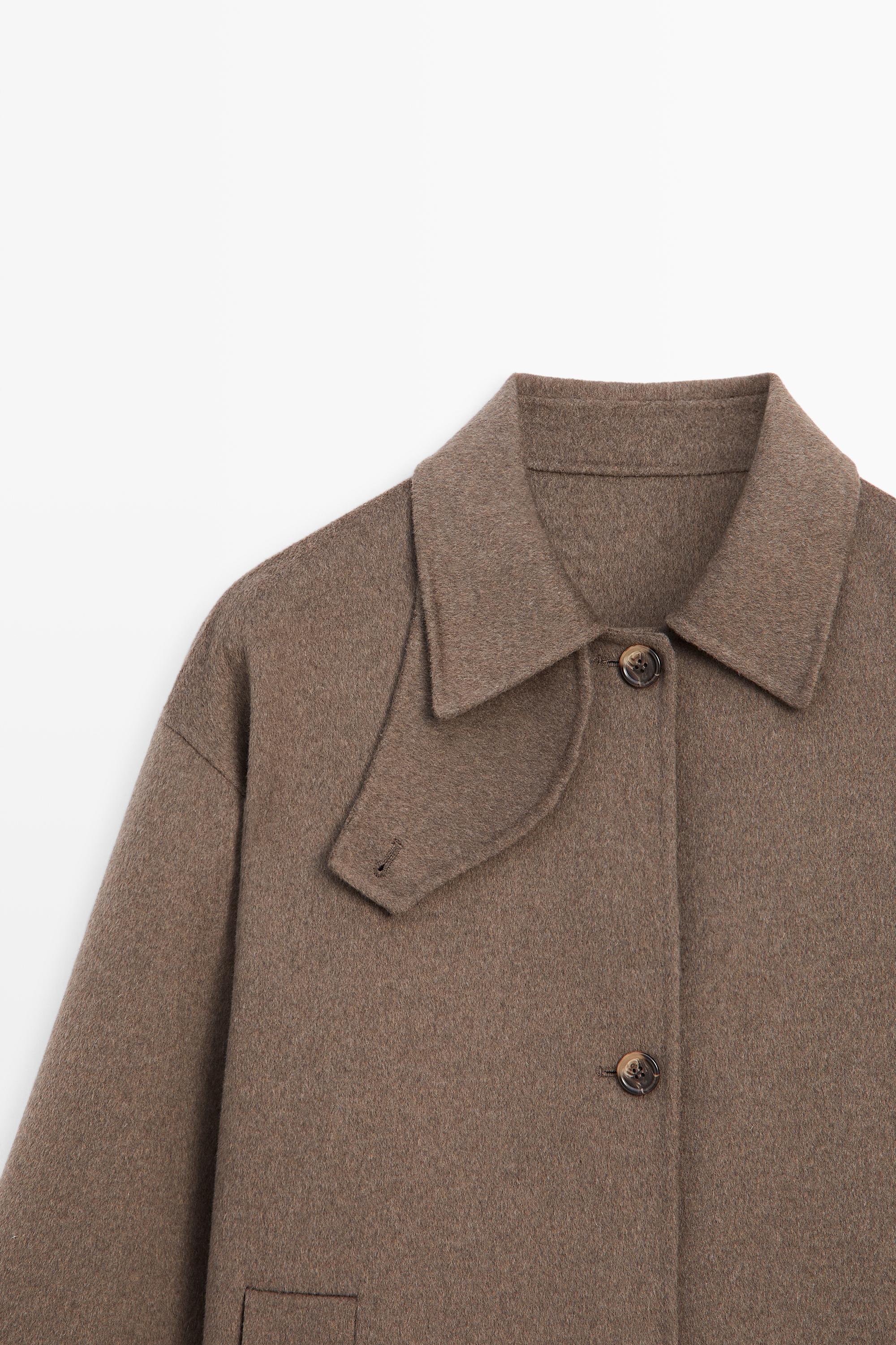 Wool-blend trench coat - MOLE BROWN