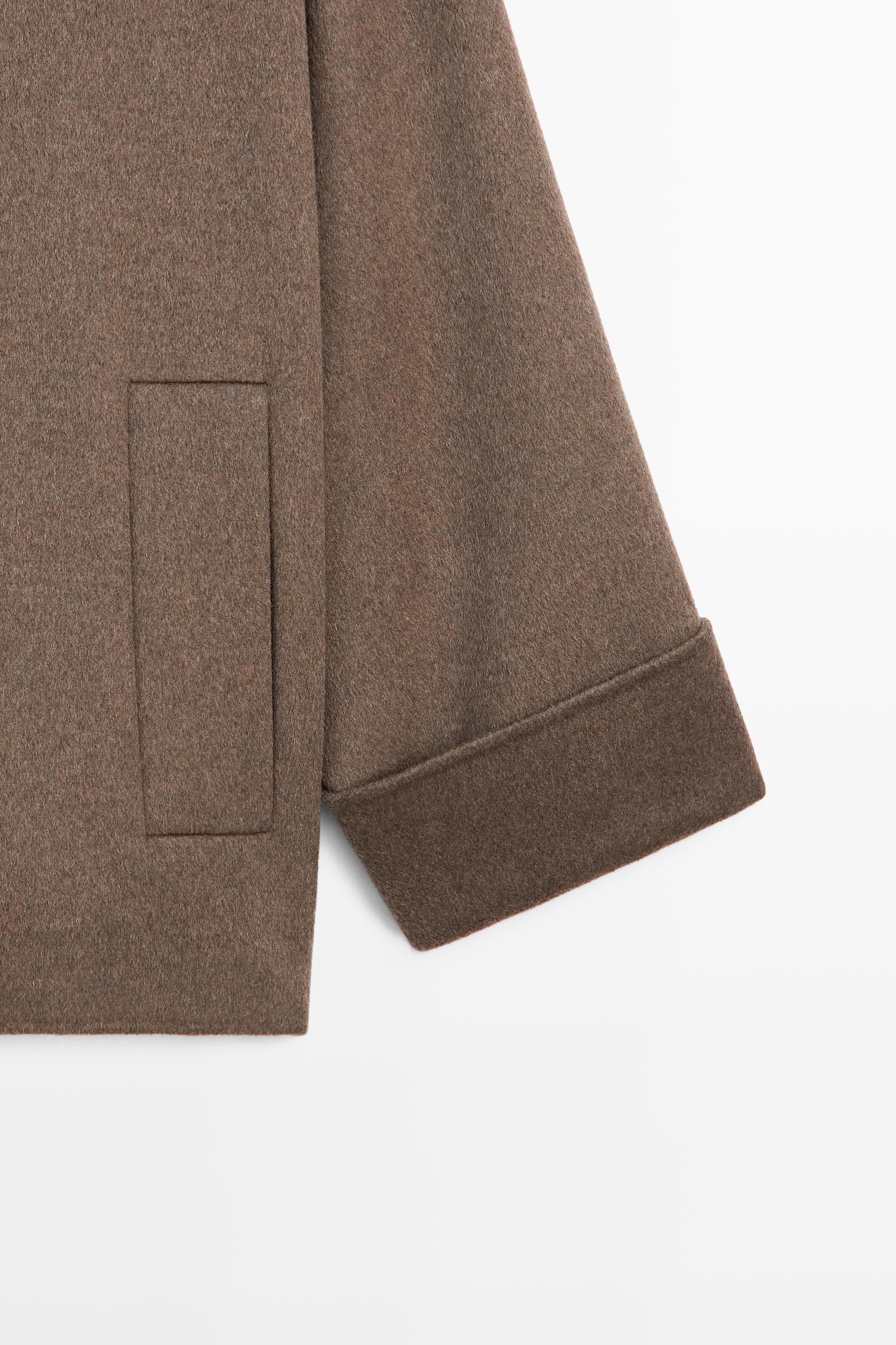 Wool-blend trench coat - MOLE BROWN