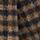 Gingham bomber jacket with removable scarf - BROWN