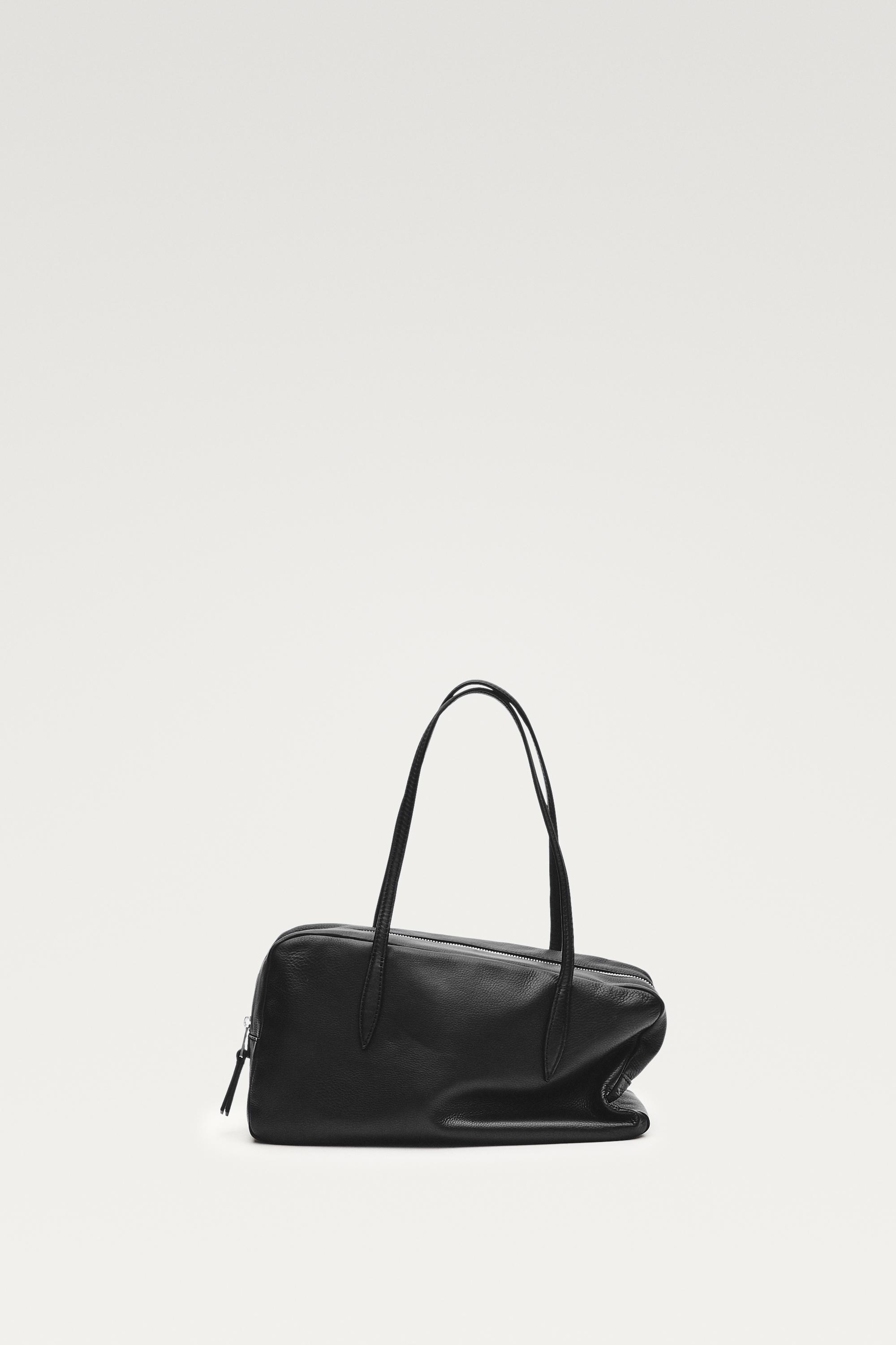 Nappa leather mini duffle bag - BLACK