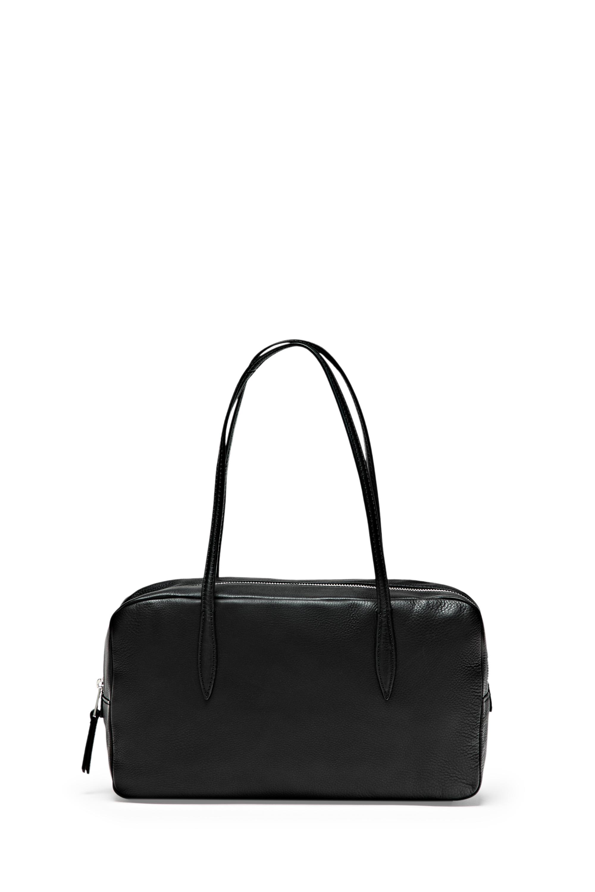 Nappa leather mini duffle bag - BLACK
