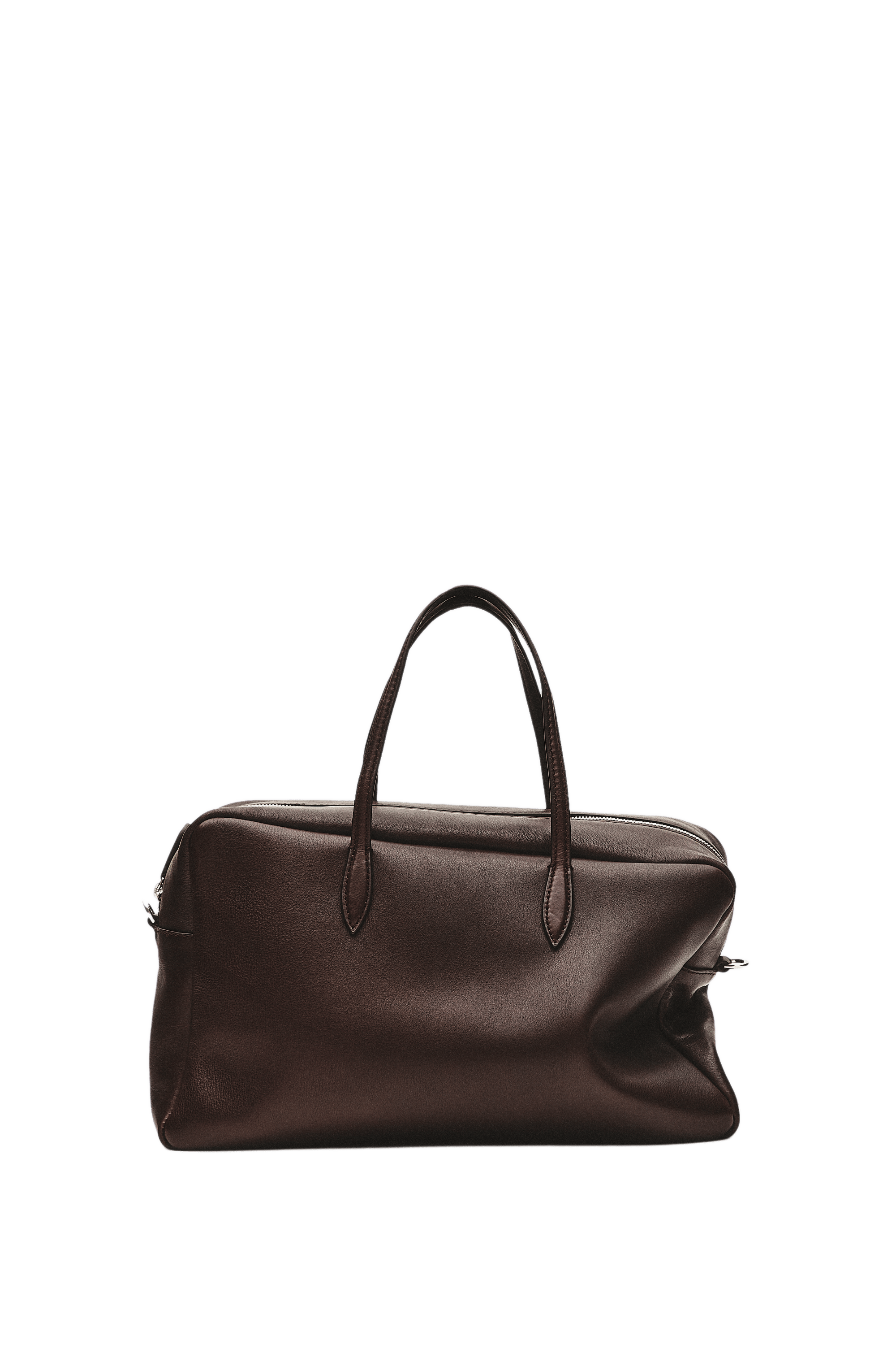 Medium duffle bag in nappa leather - BROWN