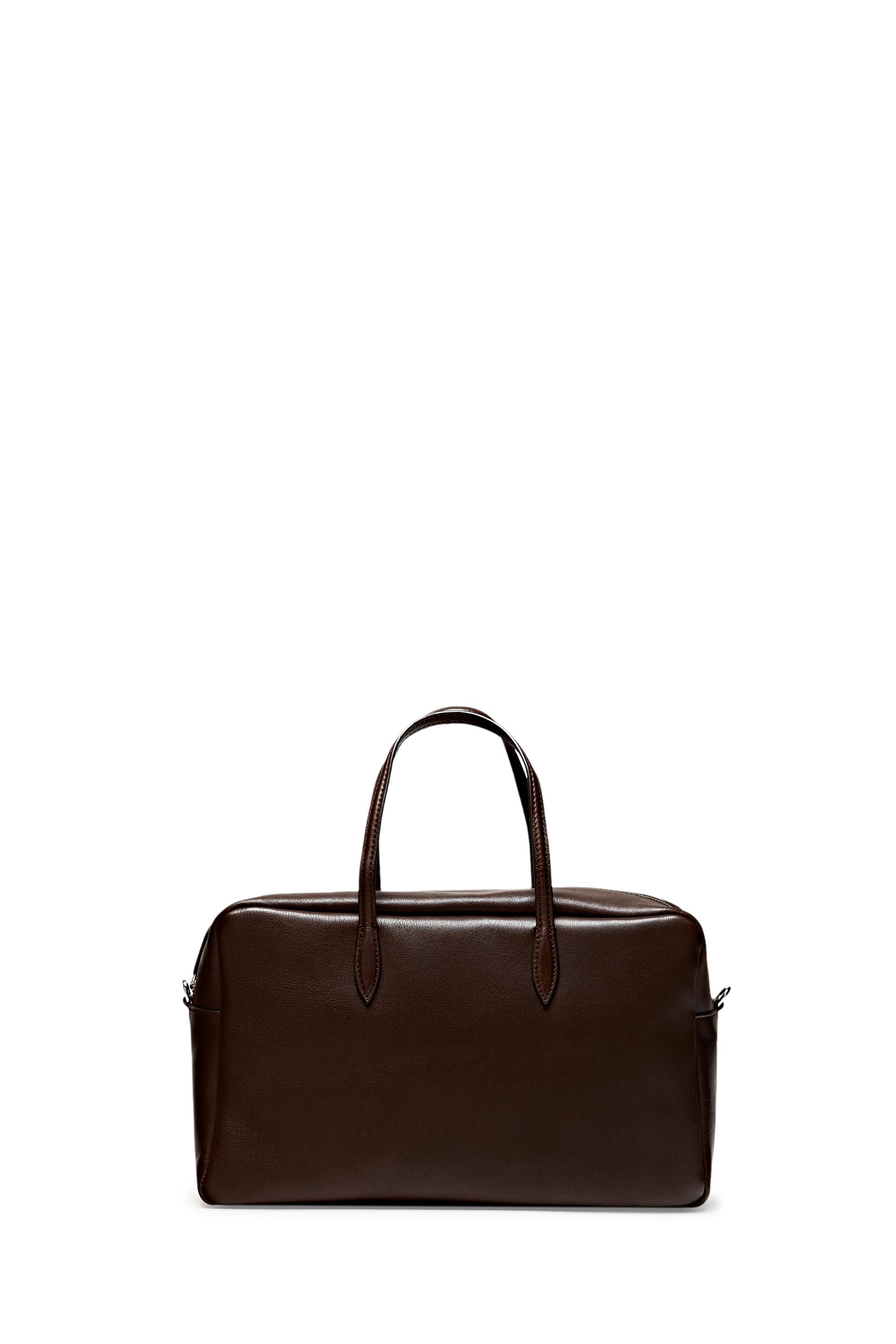 Medium duffle bag in nappa leather - BROWN