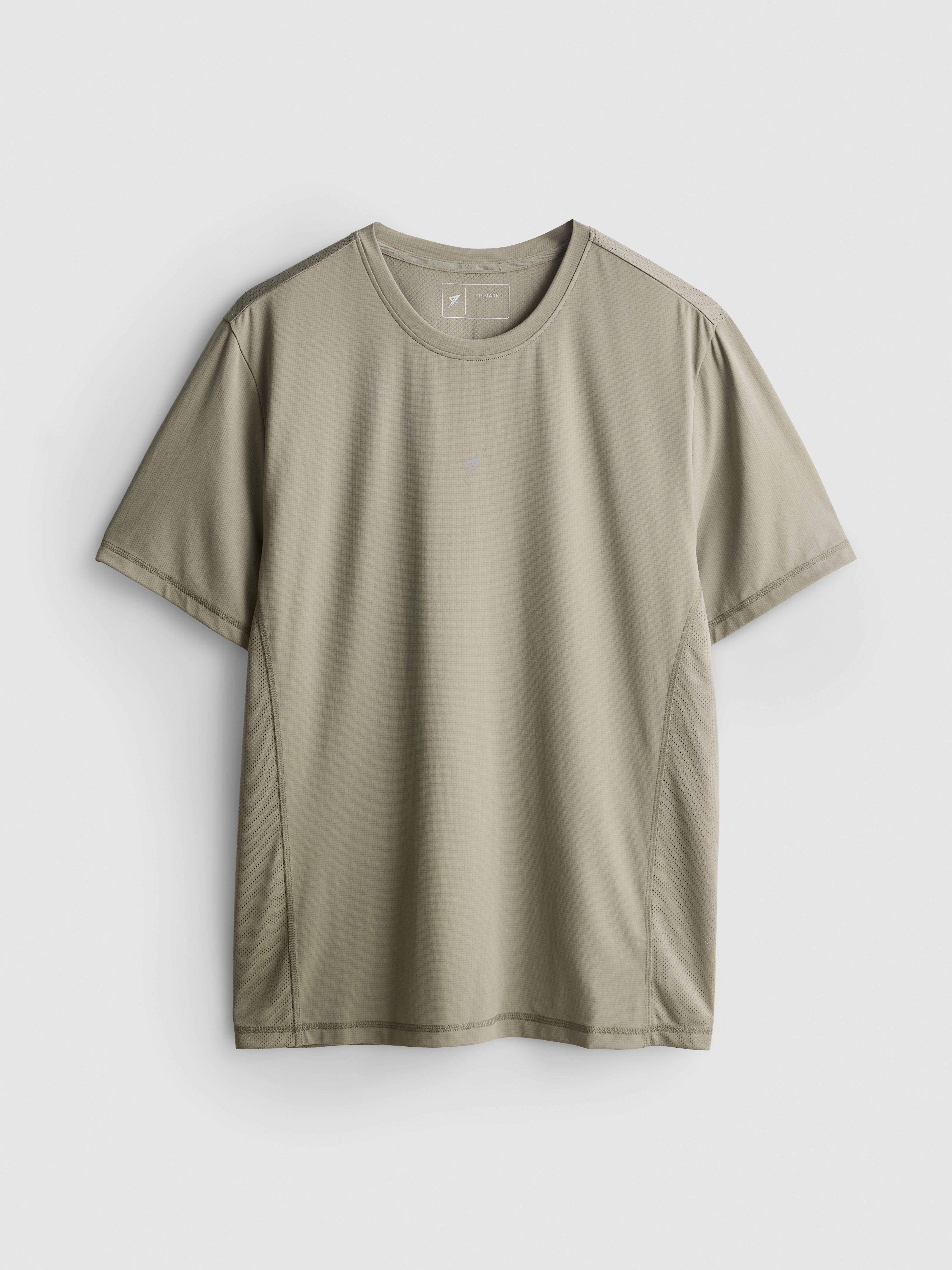 Panelled Gym T-Shirt - Light Green